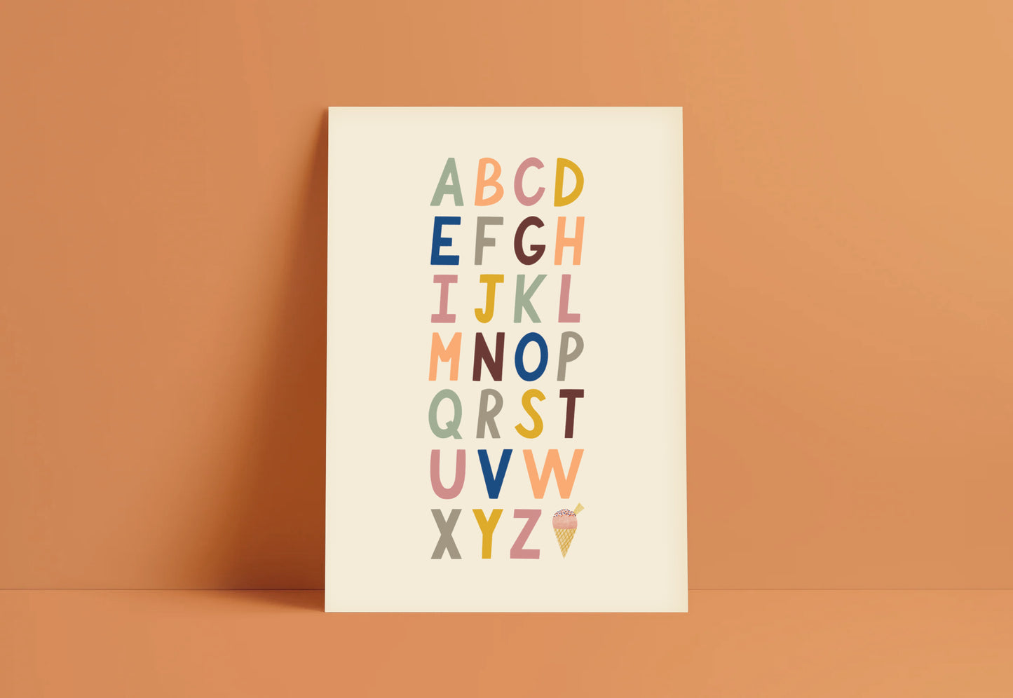 Bold A-Z Print