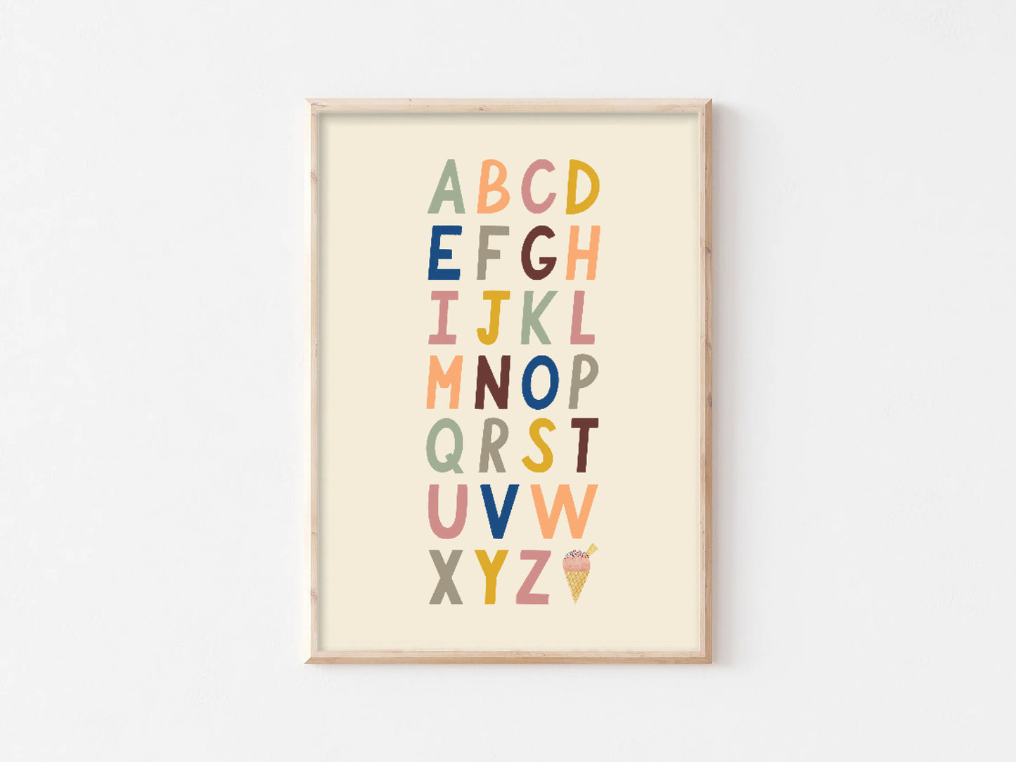 Bold A-Z Print