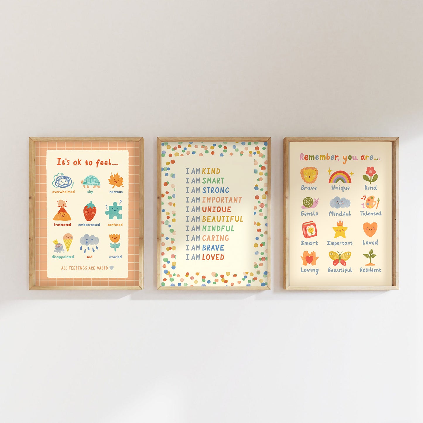 Mindful Confetti Affirmation Print Bundle (A3)