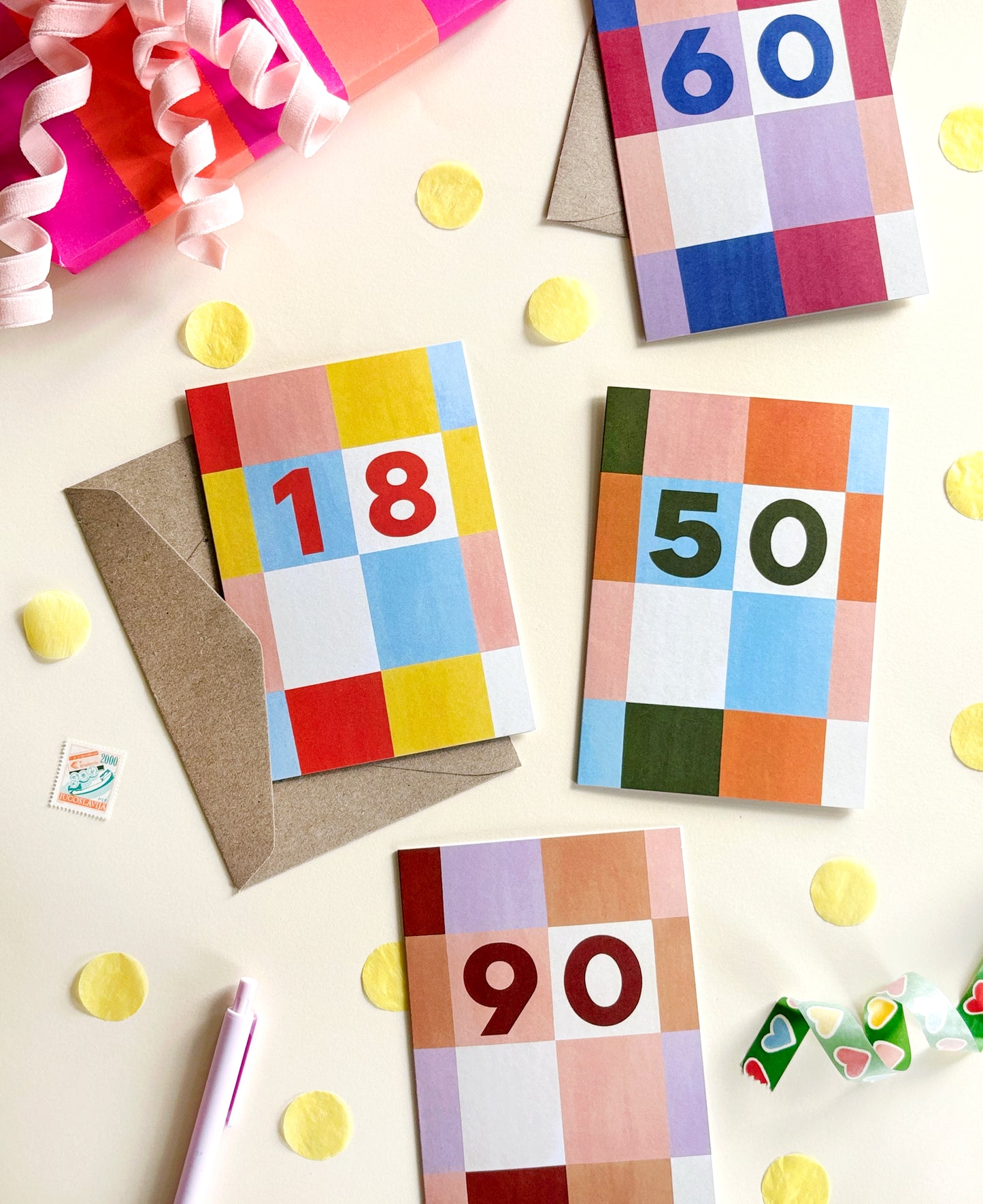 90th Birthday Age Milestone Card