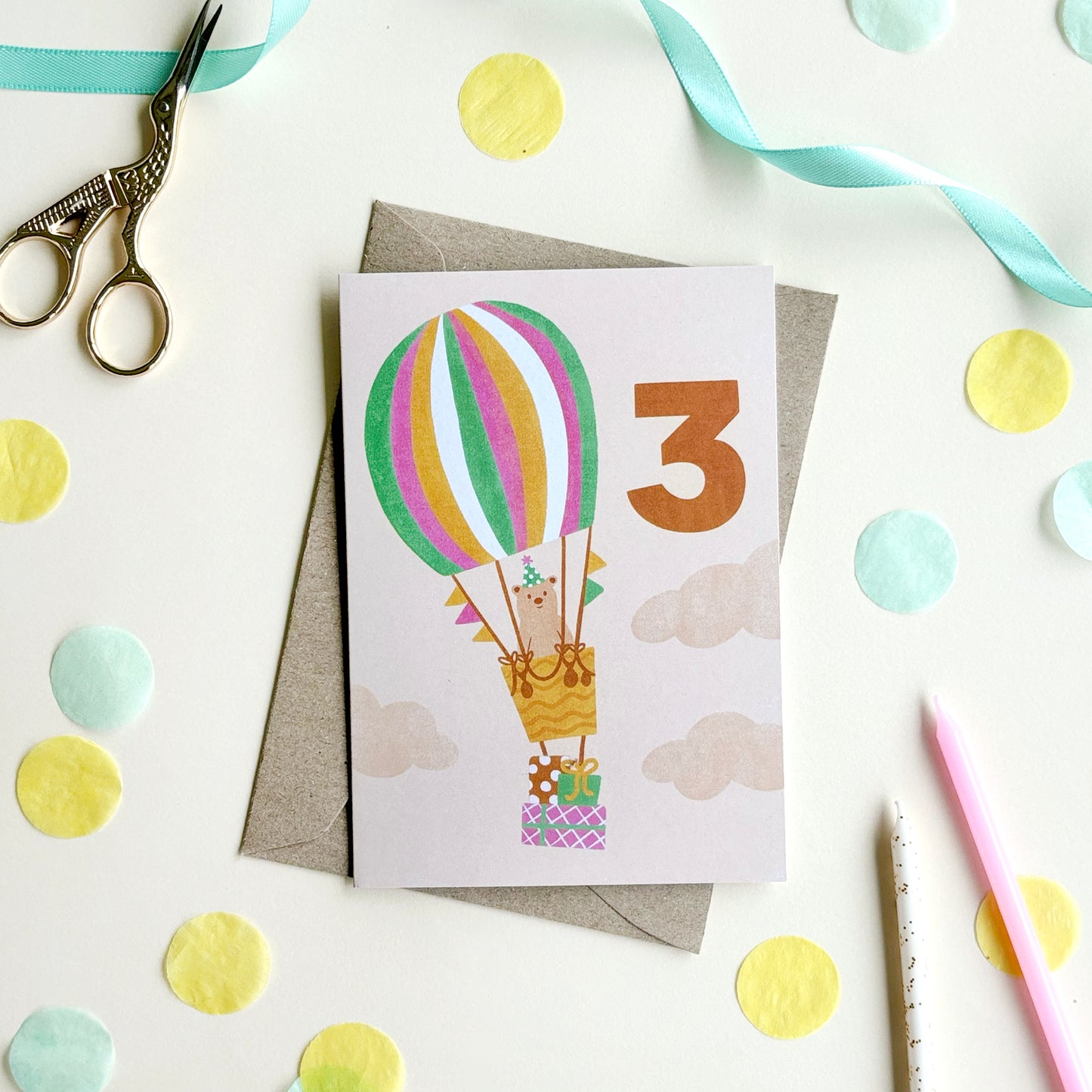 3rd Birthday Age Milestone Card