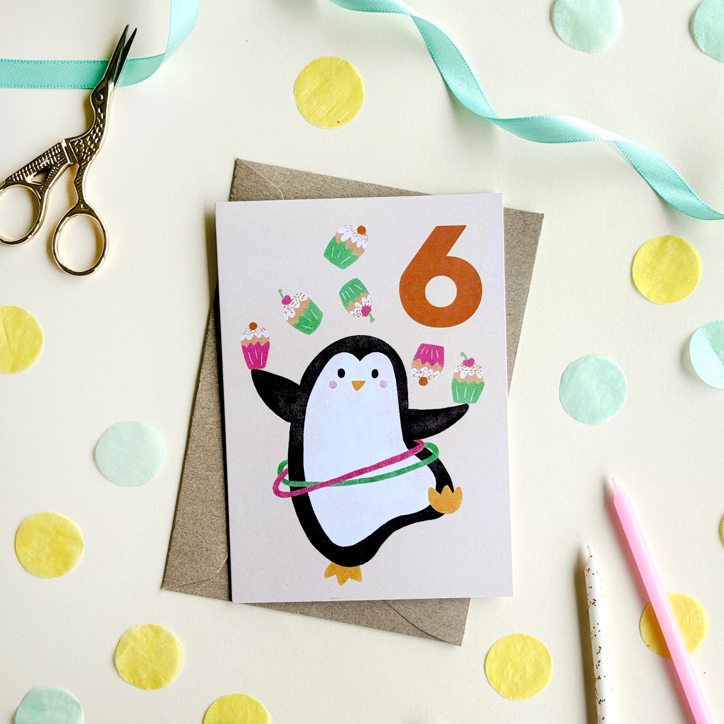 6th Birthday Age Milestone Card