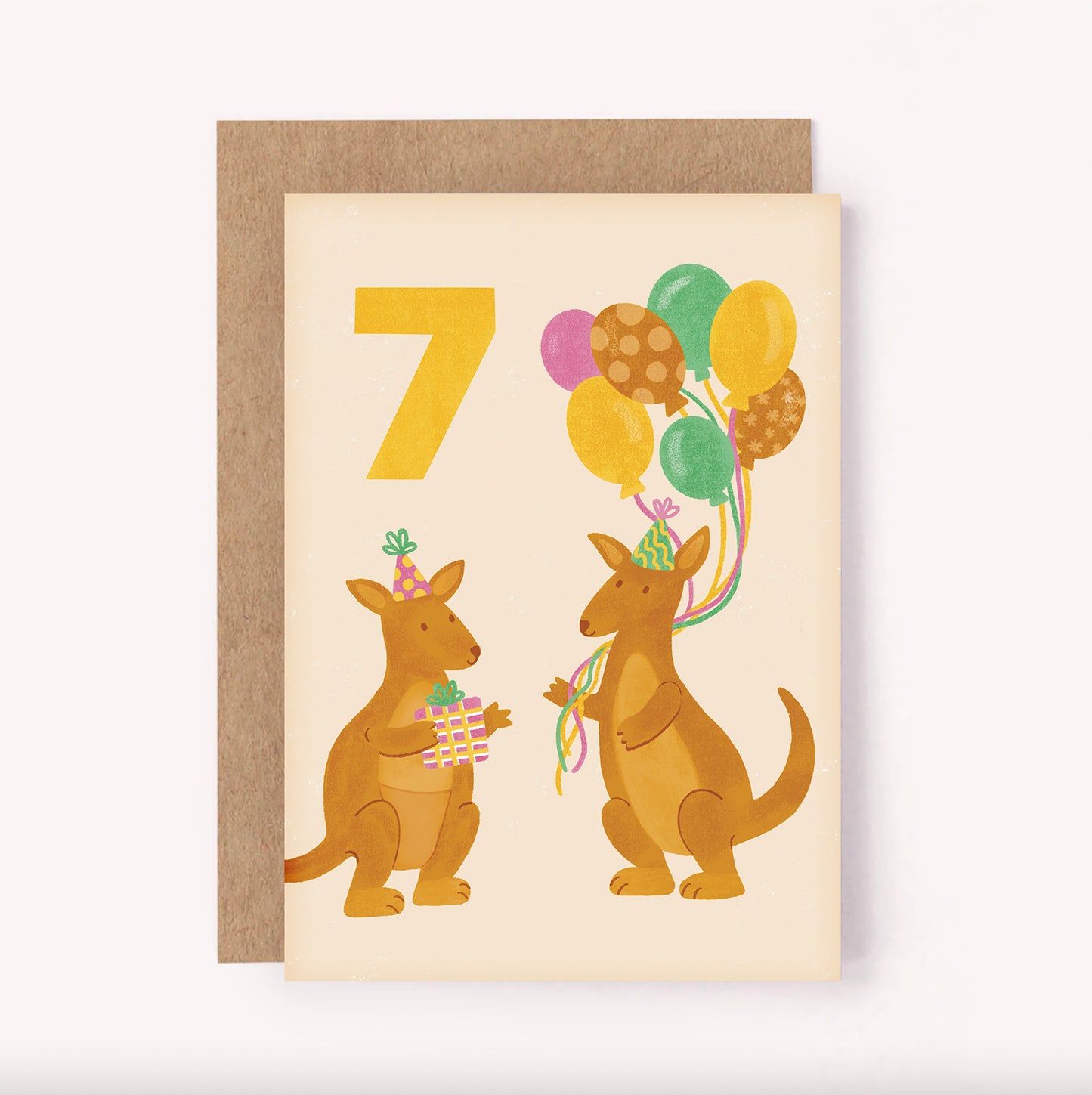 7th Birthday Age Milestone Card