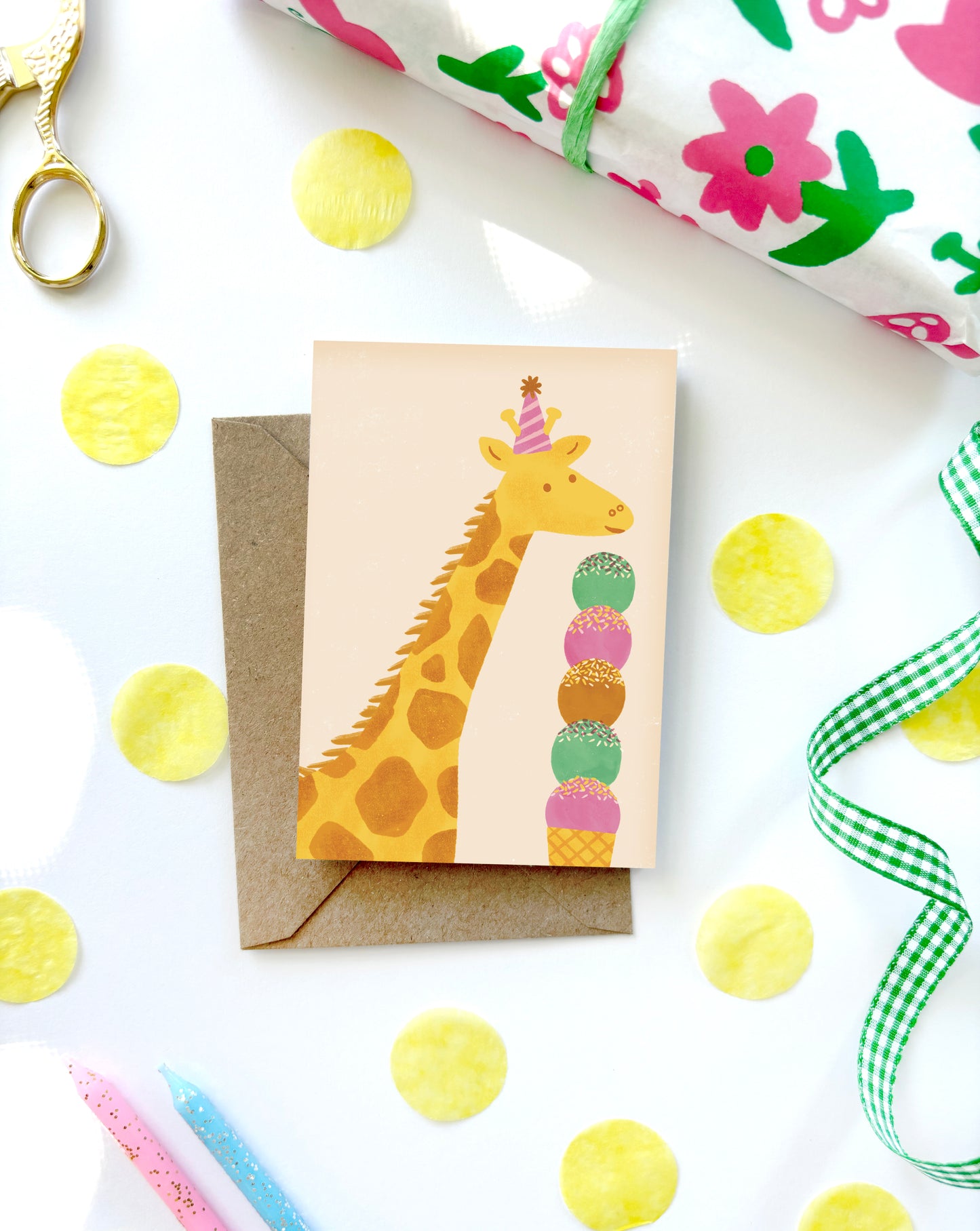 Giraffe Mini Card