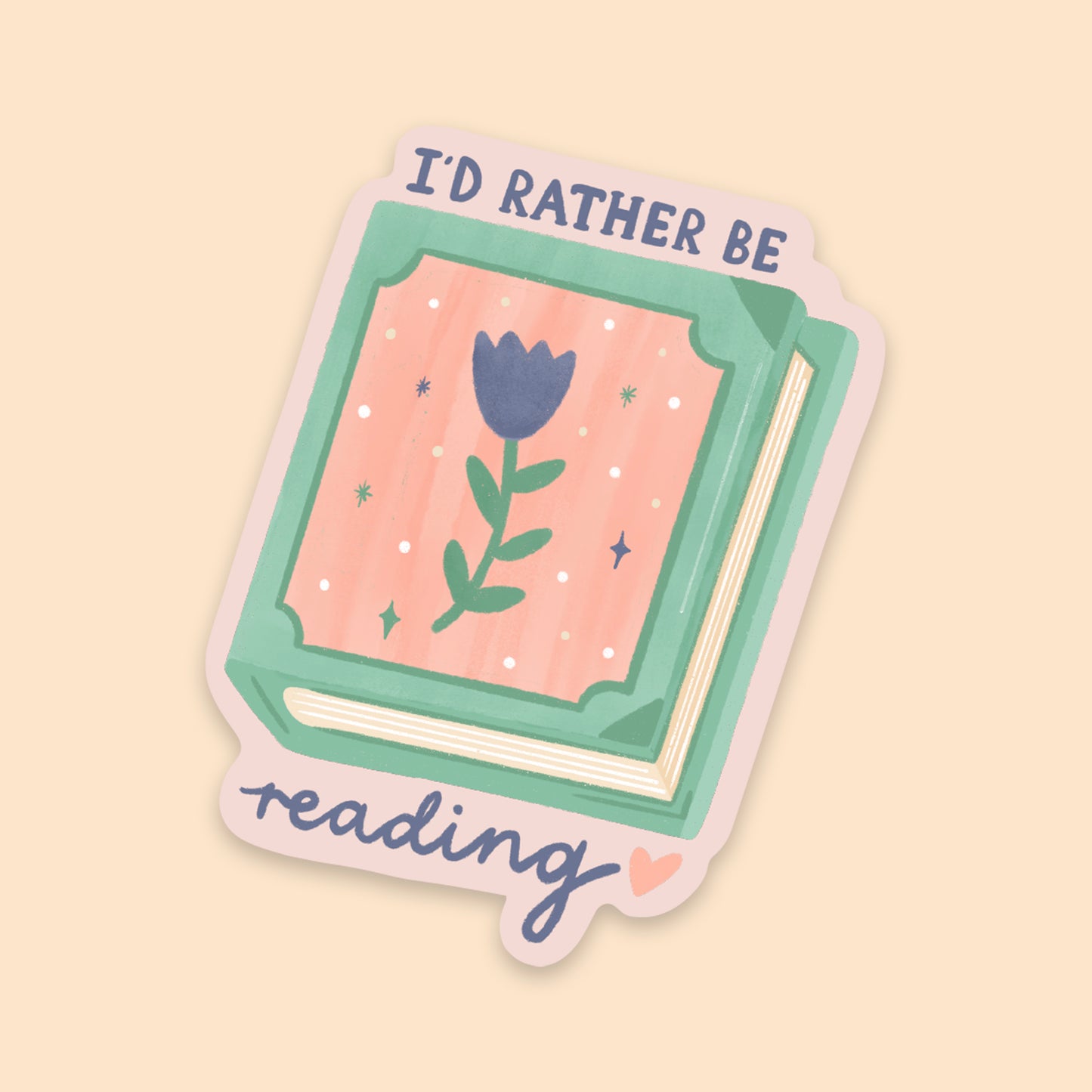 I'd Rather Be Reading Sticker