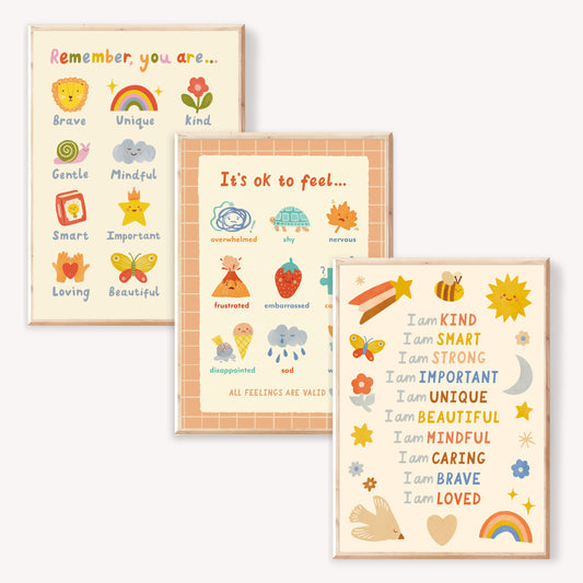 Mindful Icons Affirmation Print Bundle (A3)