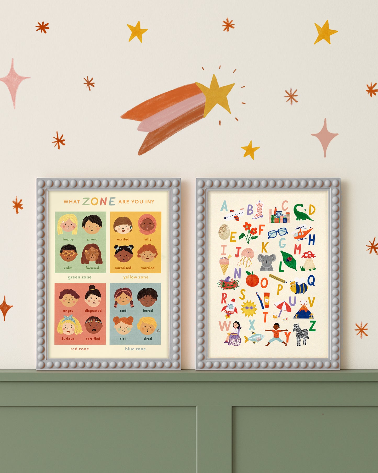 Alphabet + Feeling Zones Art Print Bundle (A3)