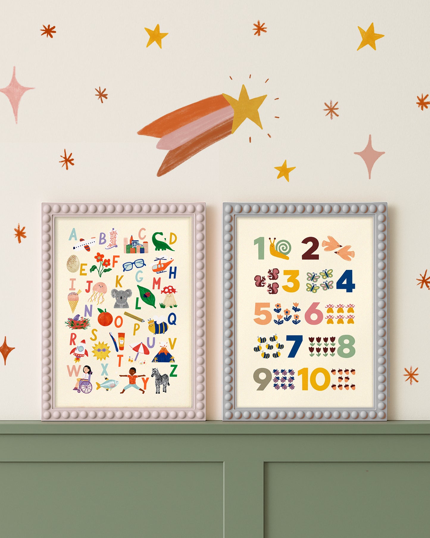 Alphabet + Numbers Art Print Bundle (A3)
