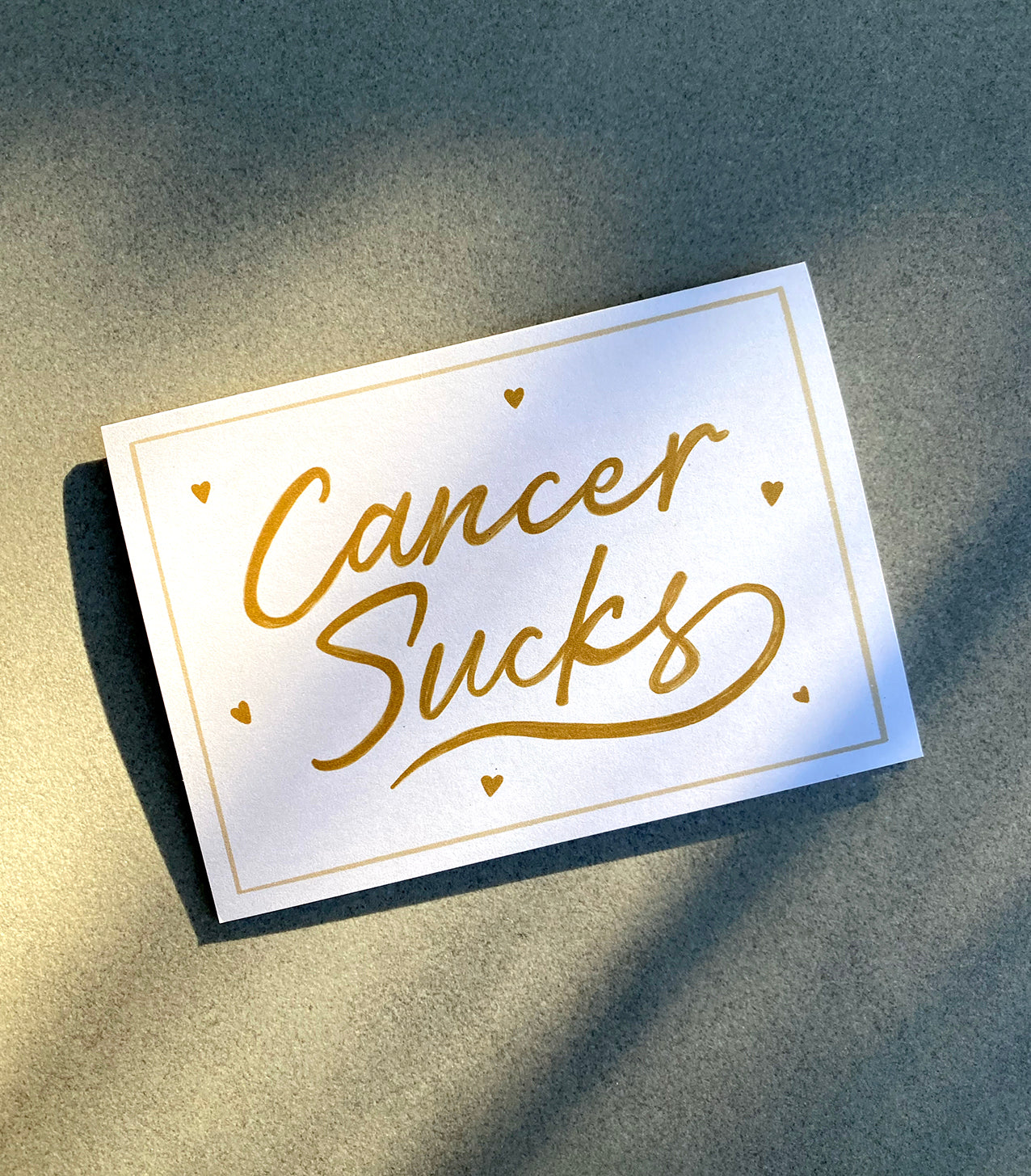 Cancer Sucks Card