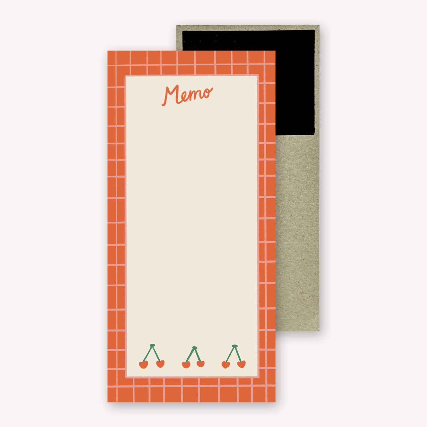 Cherry Memo Magnetic Notepad