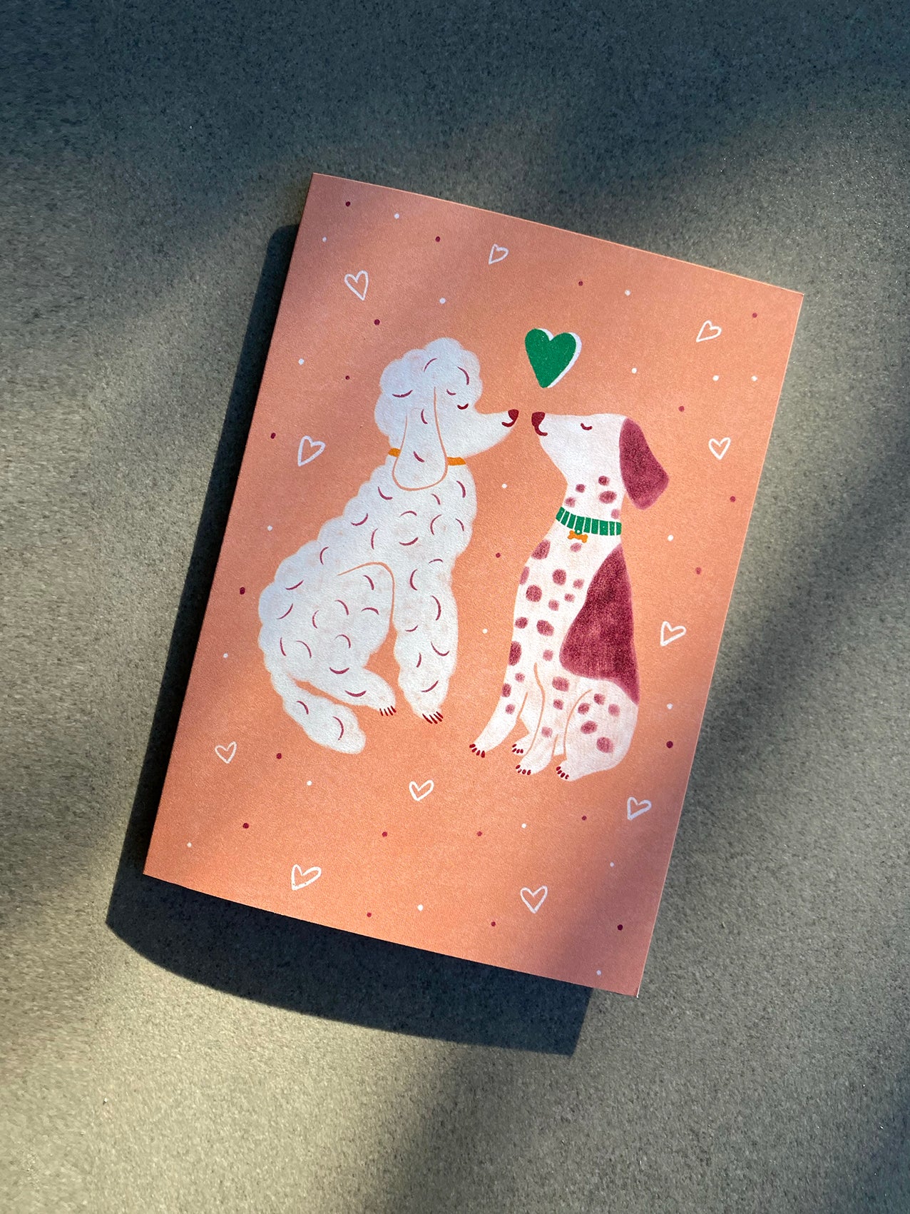 Dogs Kissing - Love Card