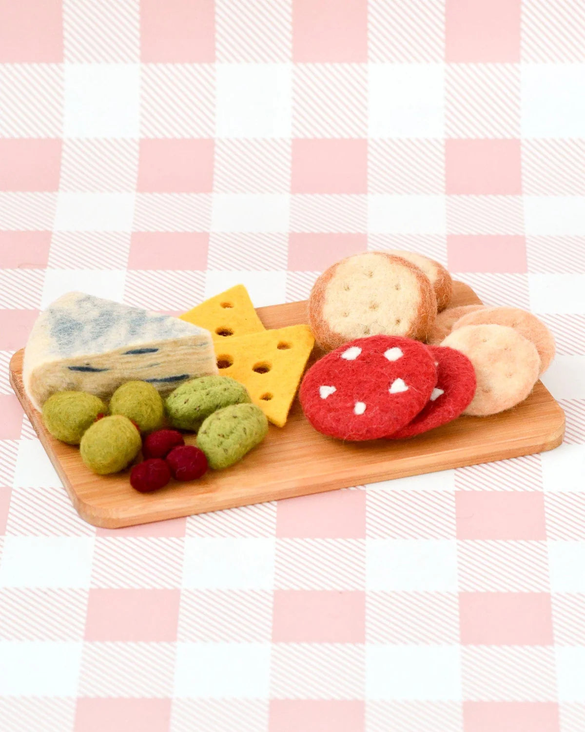 Felt Charcuterie Cheese Platter Play Food Set - Tara Treasures