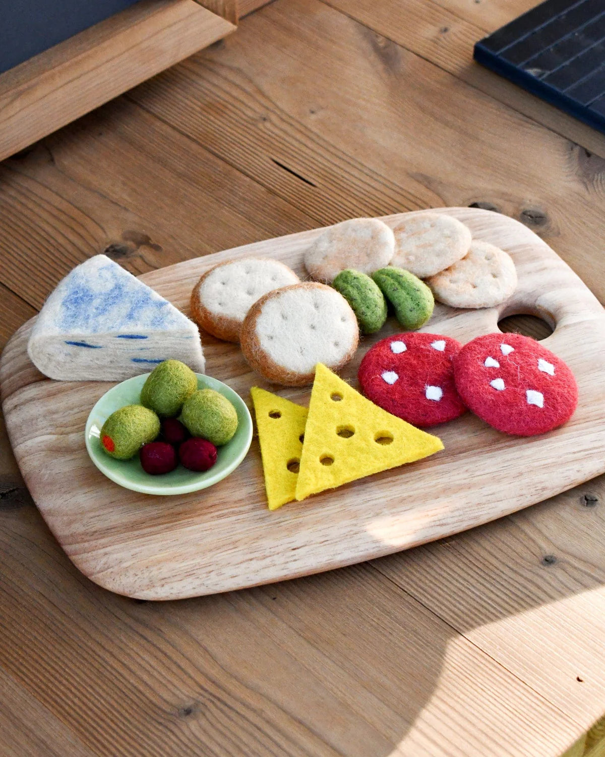 Felt Charcuterie Cheese Platter Play Food Set - Tara Treasures