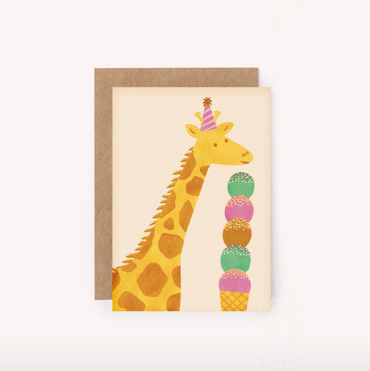 Giraffe Mini Card