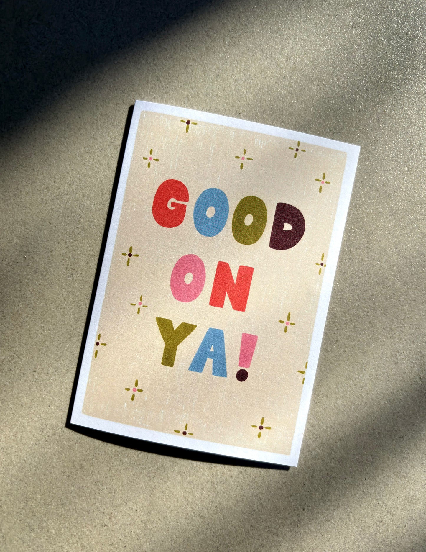Good on Ya Card