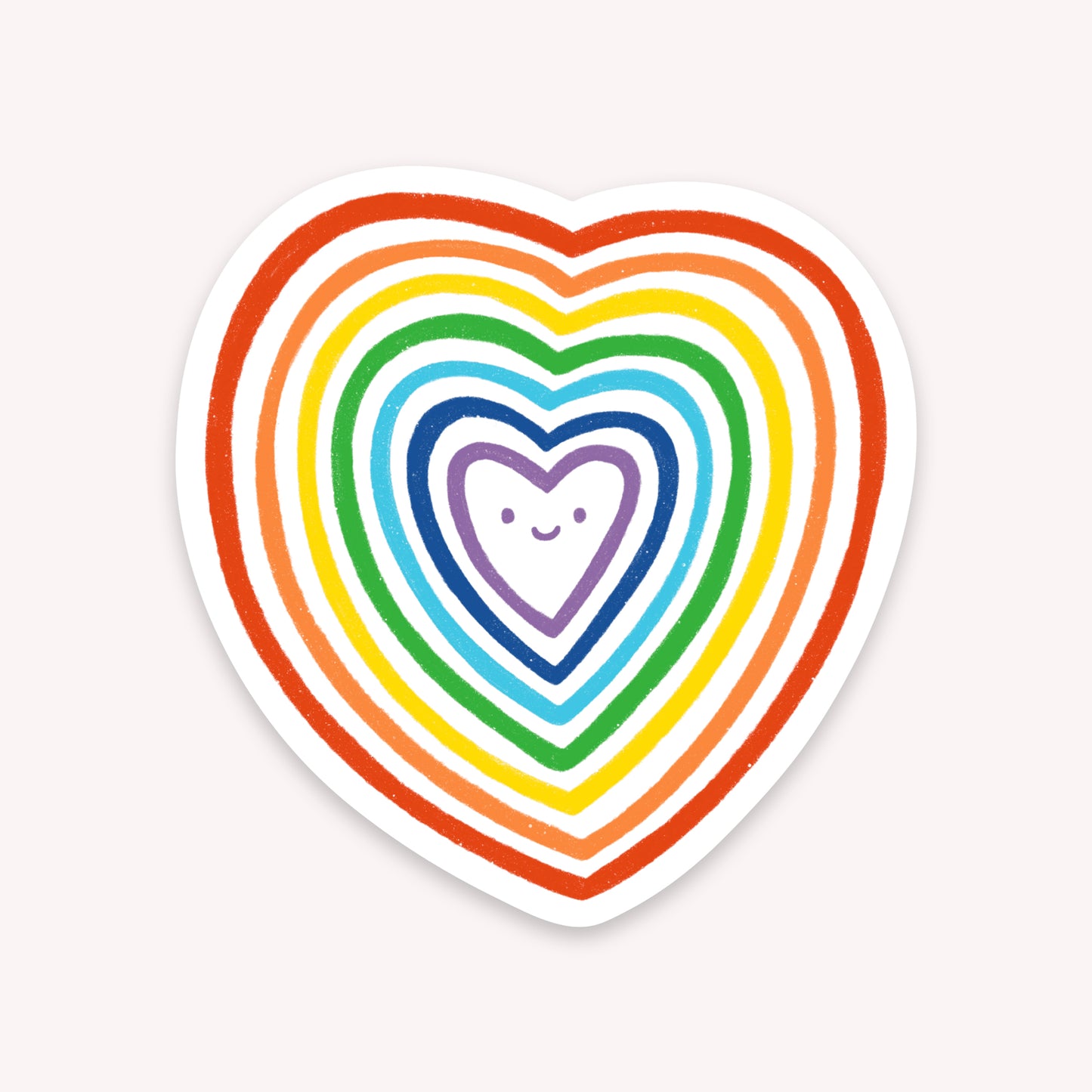 Rainbow Heart Sticker