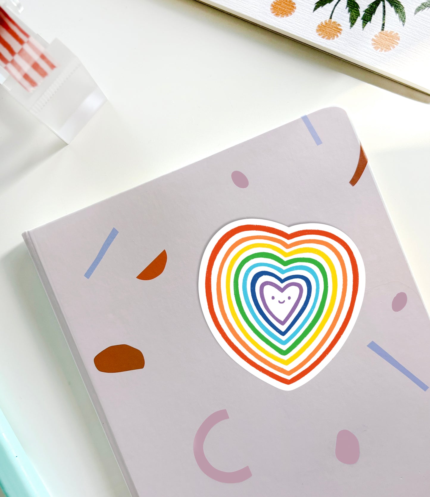 Rainbow Heart Sticker