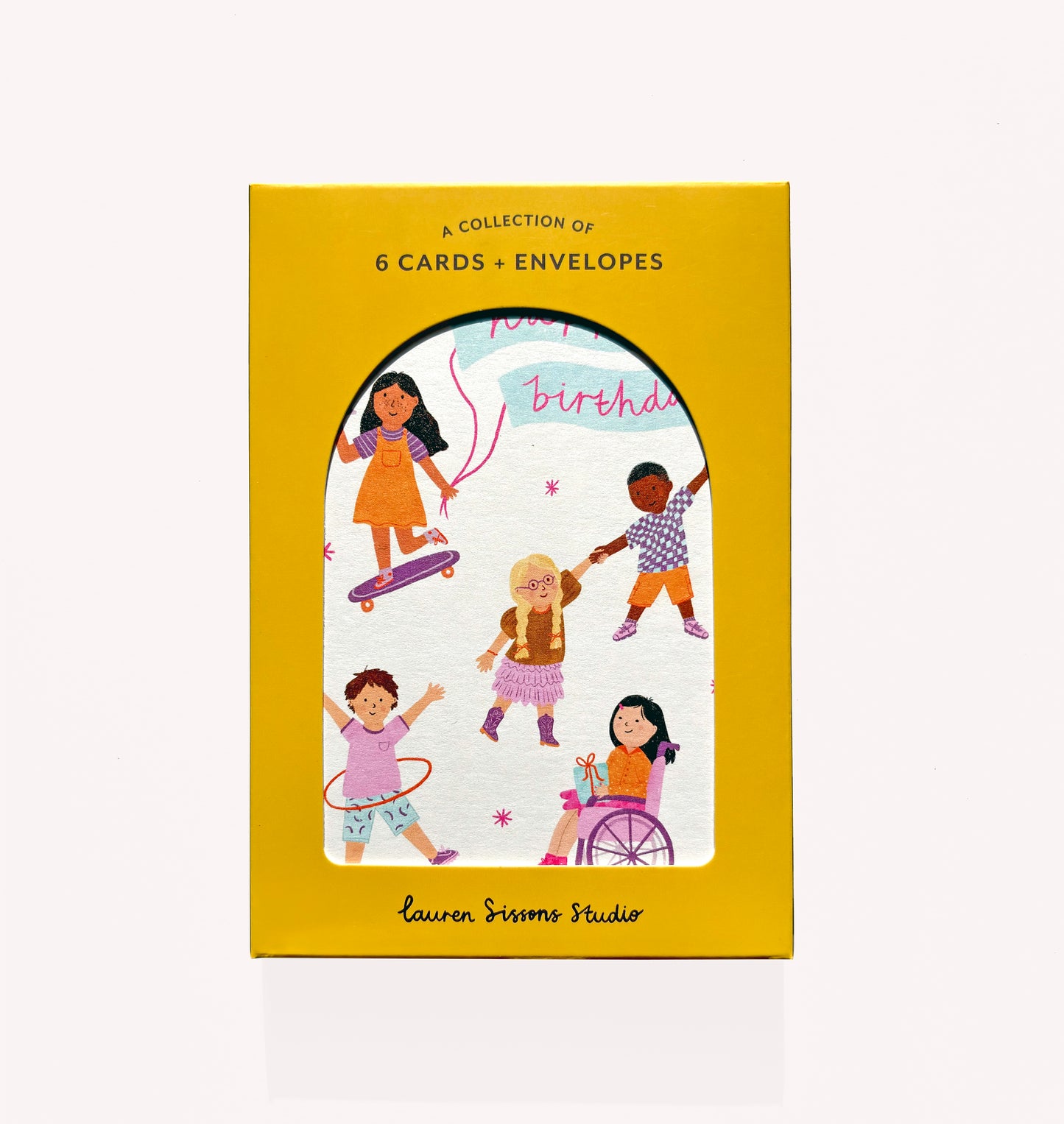Kid's Birthday Greeting Card Boxed Set - 6 Cards Envelopes