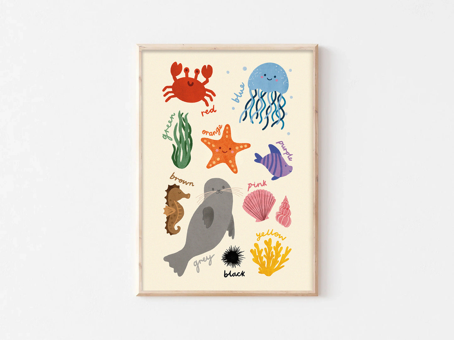 Colours Educational Print - Underwater