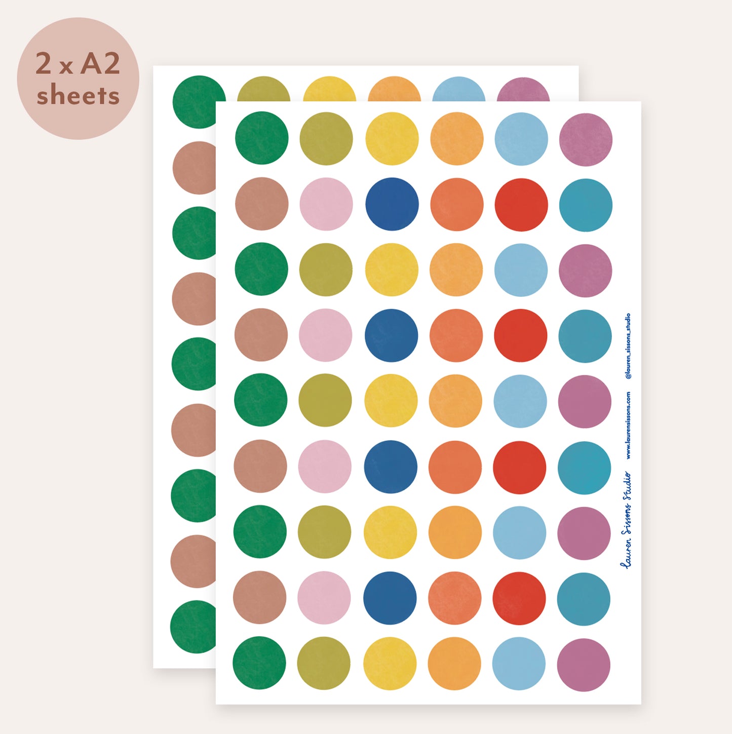 Dot Fabric Wall Stickers