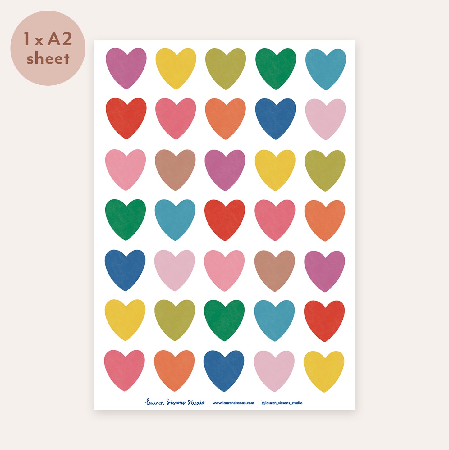 Heart Fabric Wall Stickers