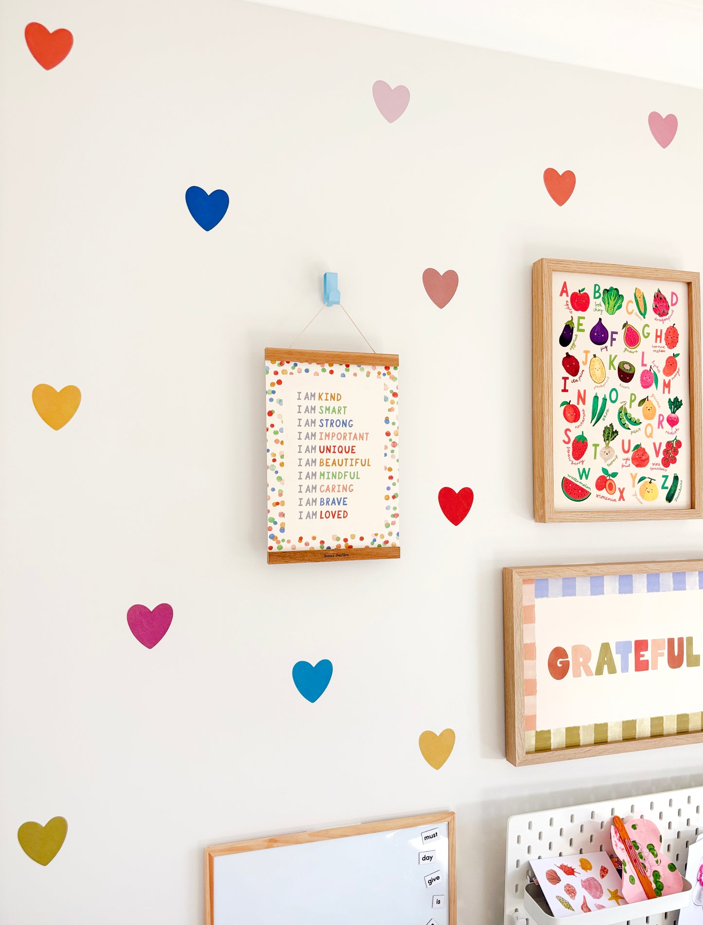 Heart Fabric Wall Stickers