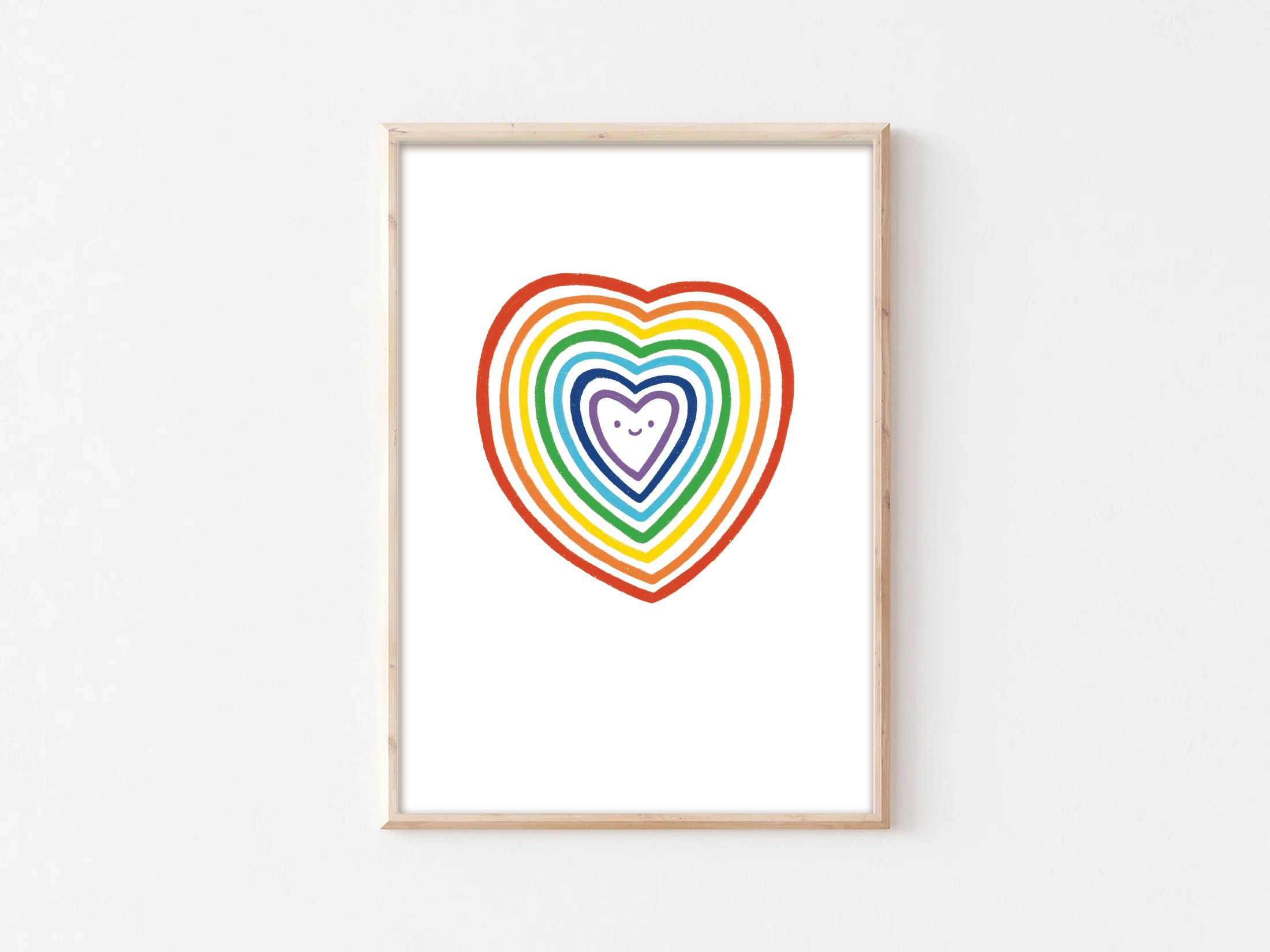 Rainbow Heart Print – Lauren Sissons Studio