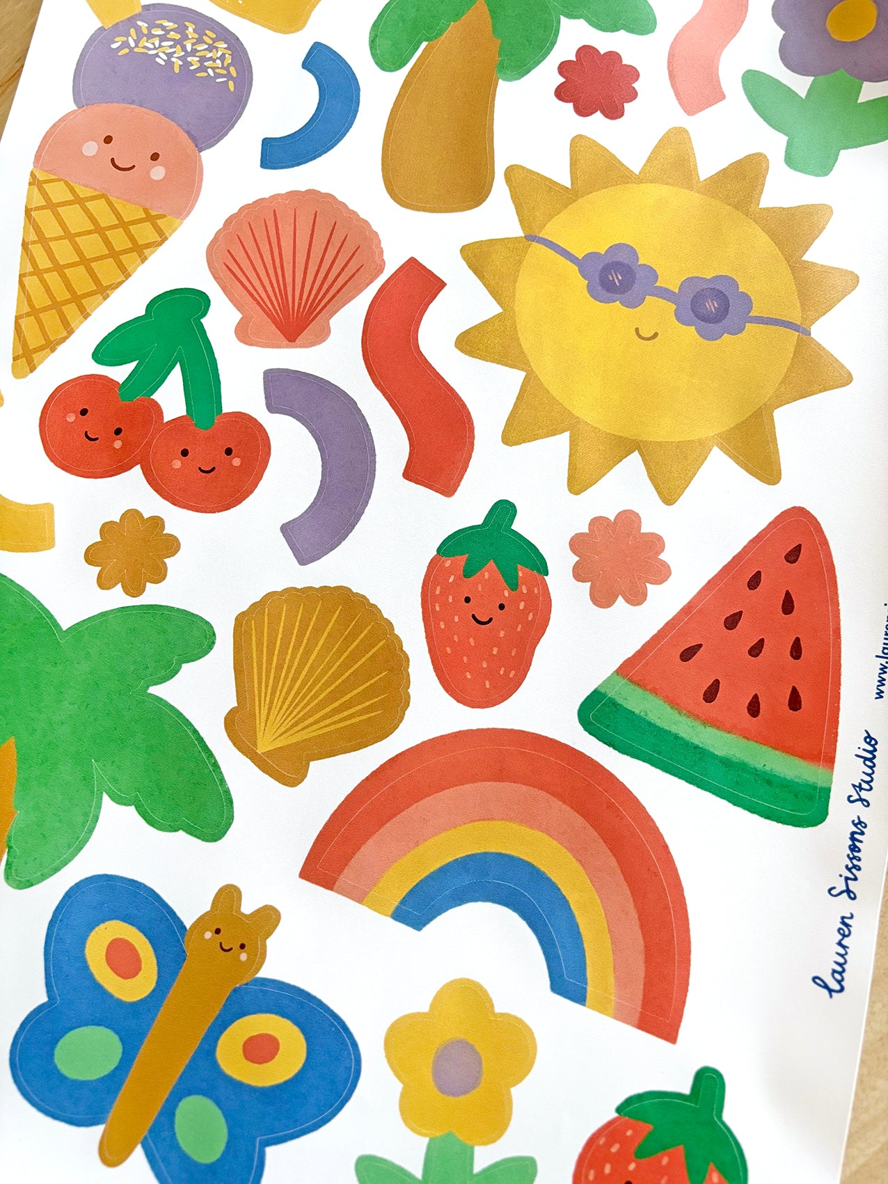 Tropical Fabric Wall Stickers