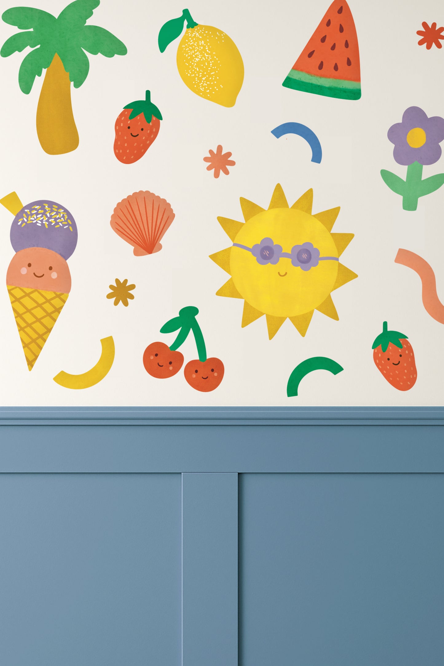 Tropical Fabric Wall Stickers