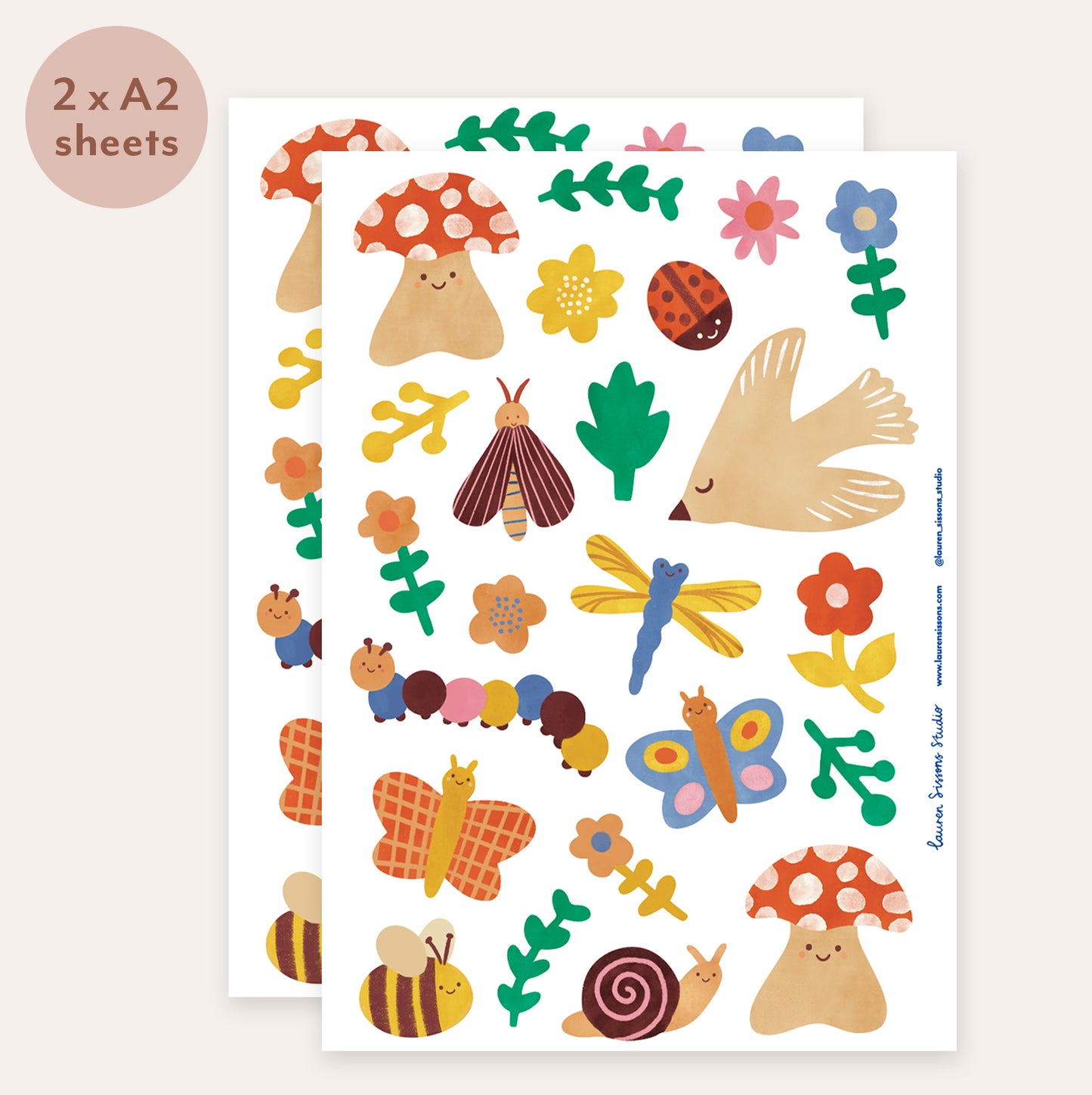 Woodland Fabric Wall Stickers
