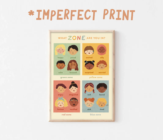 SECONDS - "What Zone Are You In?"  Print A2