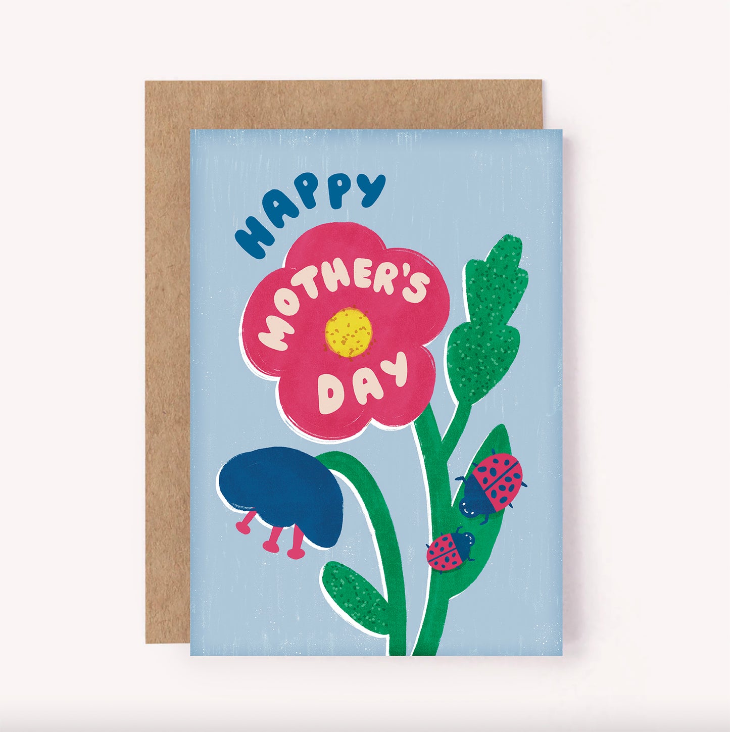 Happy Mother's Day Ladybird Flower Card
