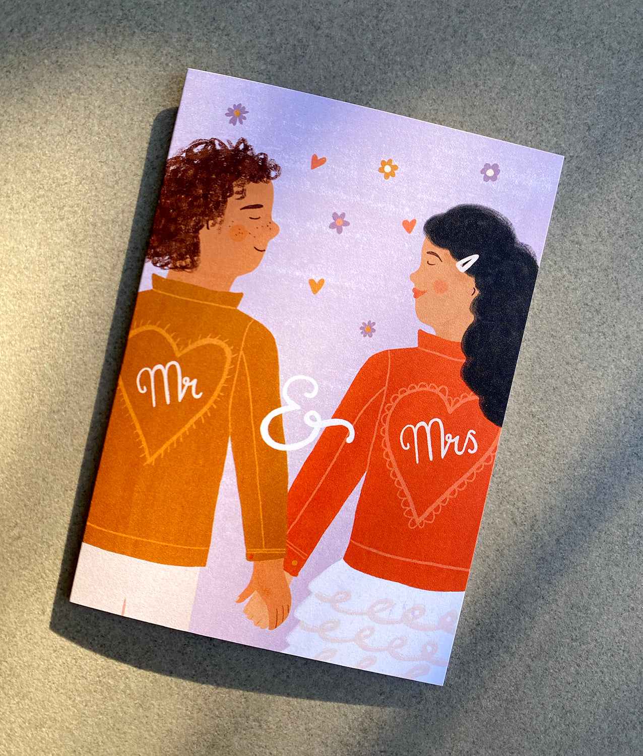 Mr & Mrs Wedding Card