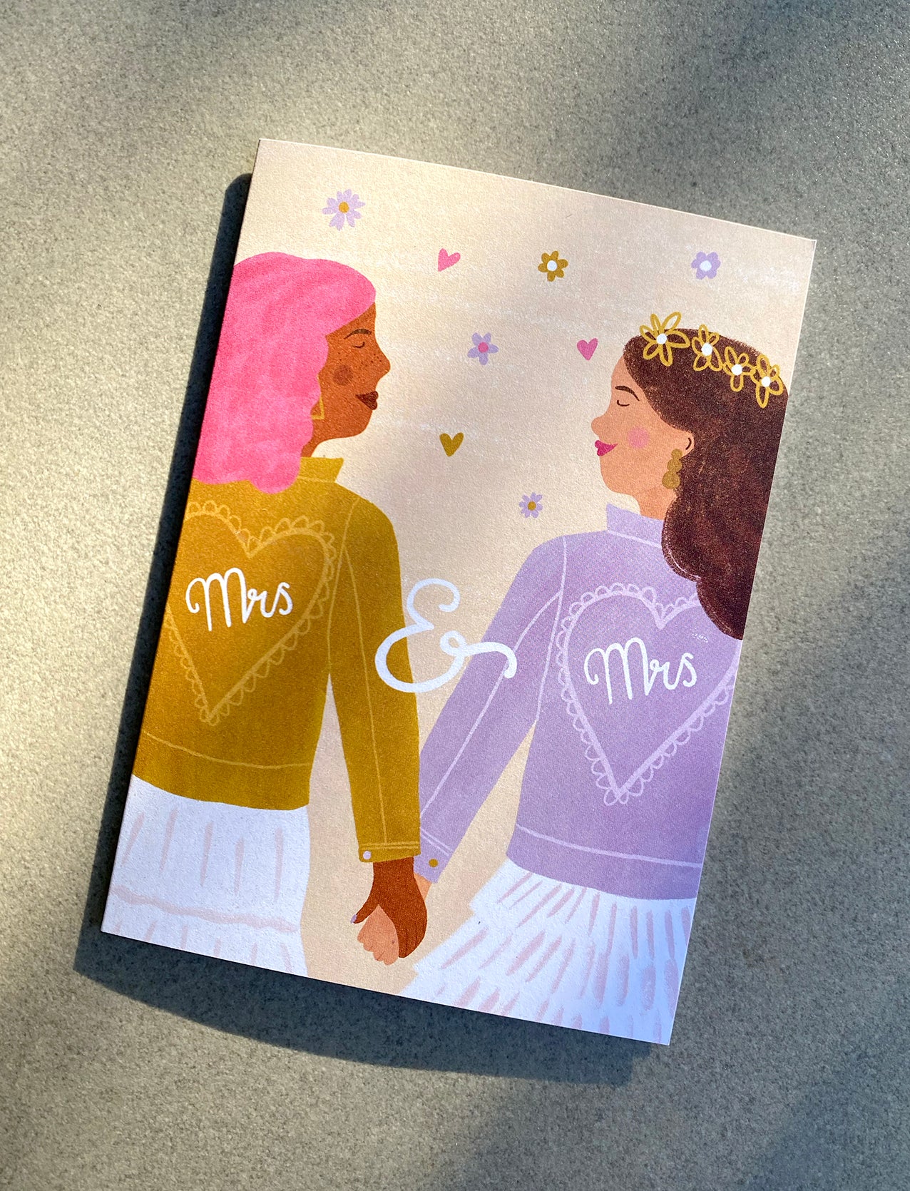 Mrs & Mrs Wedding Card