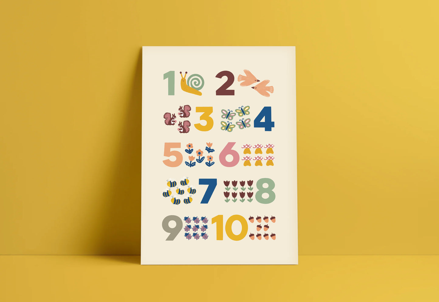 1-10 Numbers Print