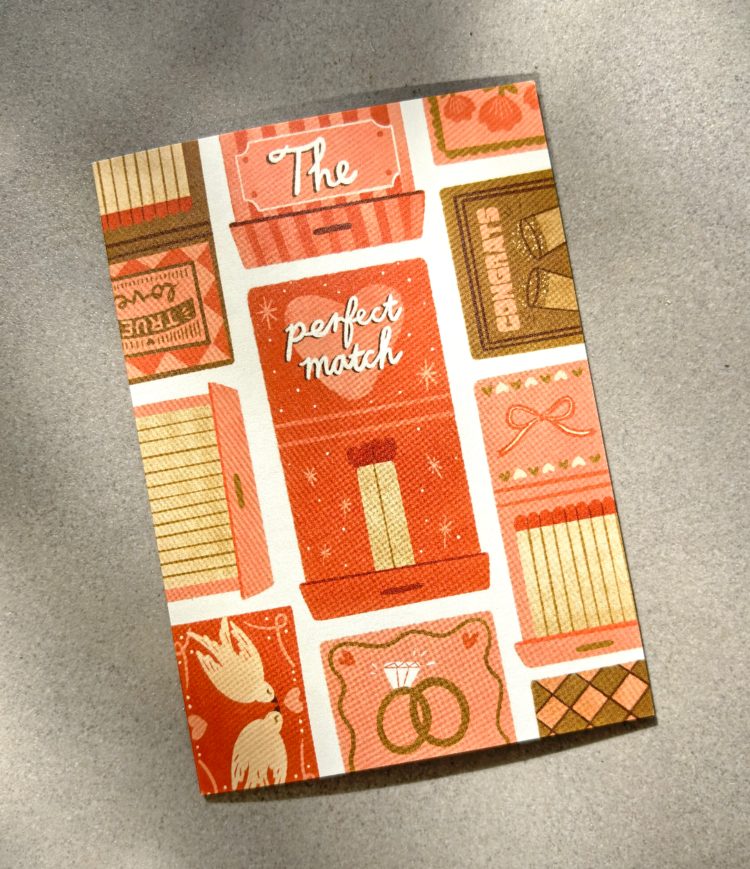 The Perfect Match card - Wedding Engagement