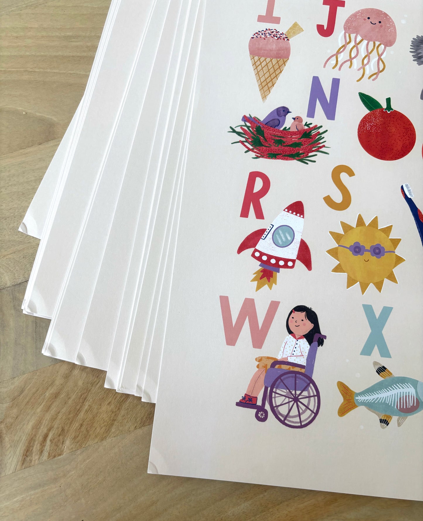 SECONDS - A-Z Alphabet Print A2