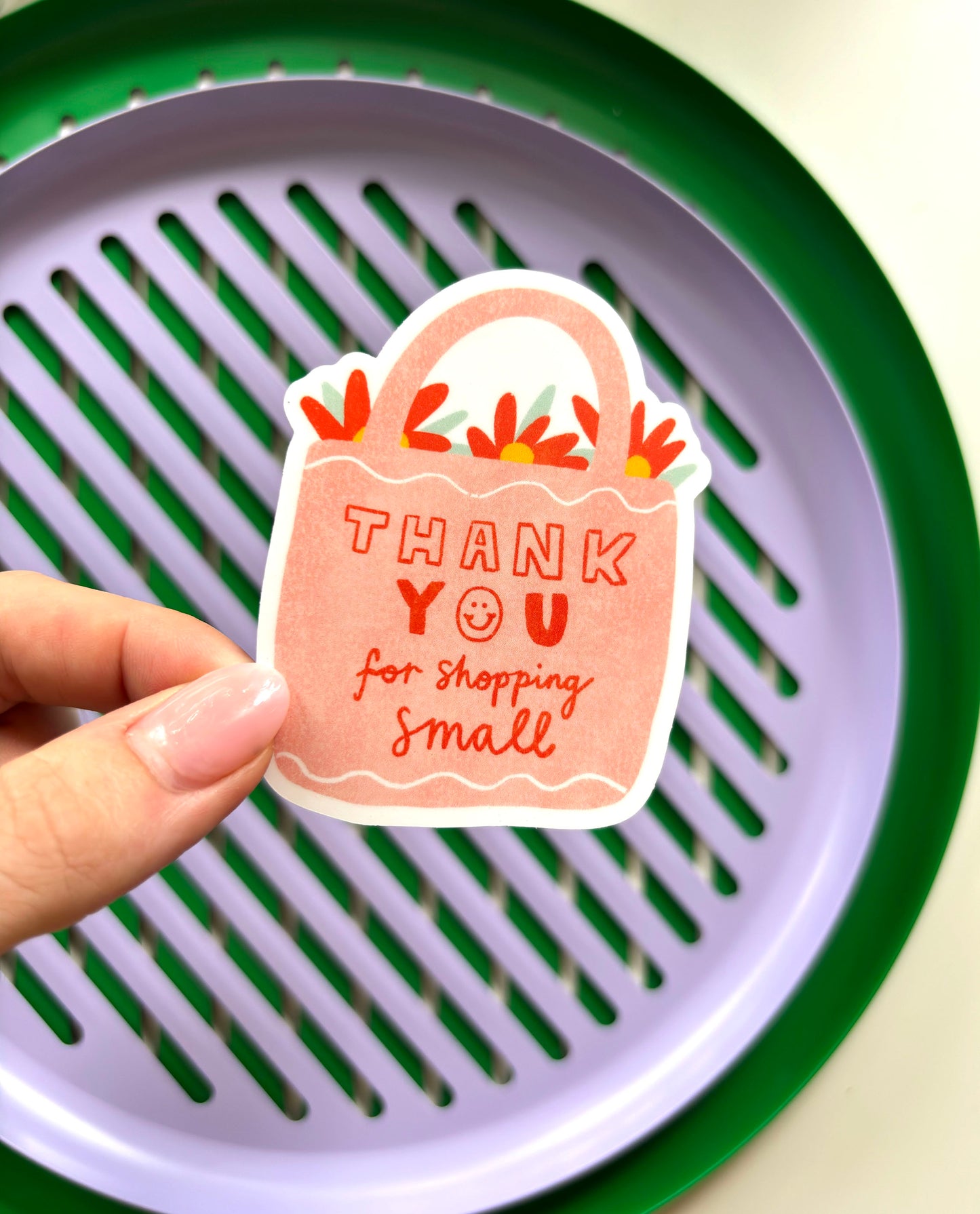 Thank You for Shopping Small Sticker