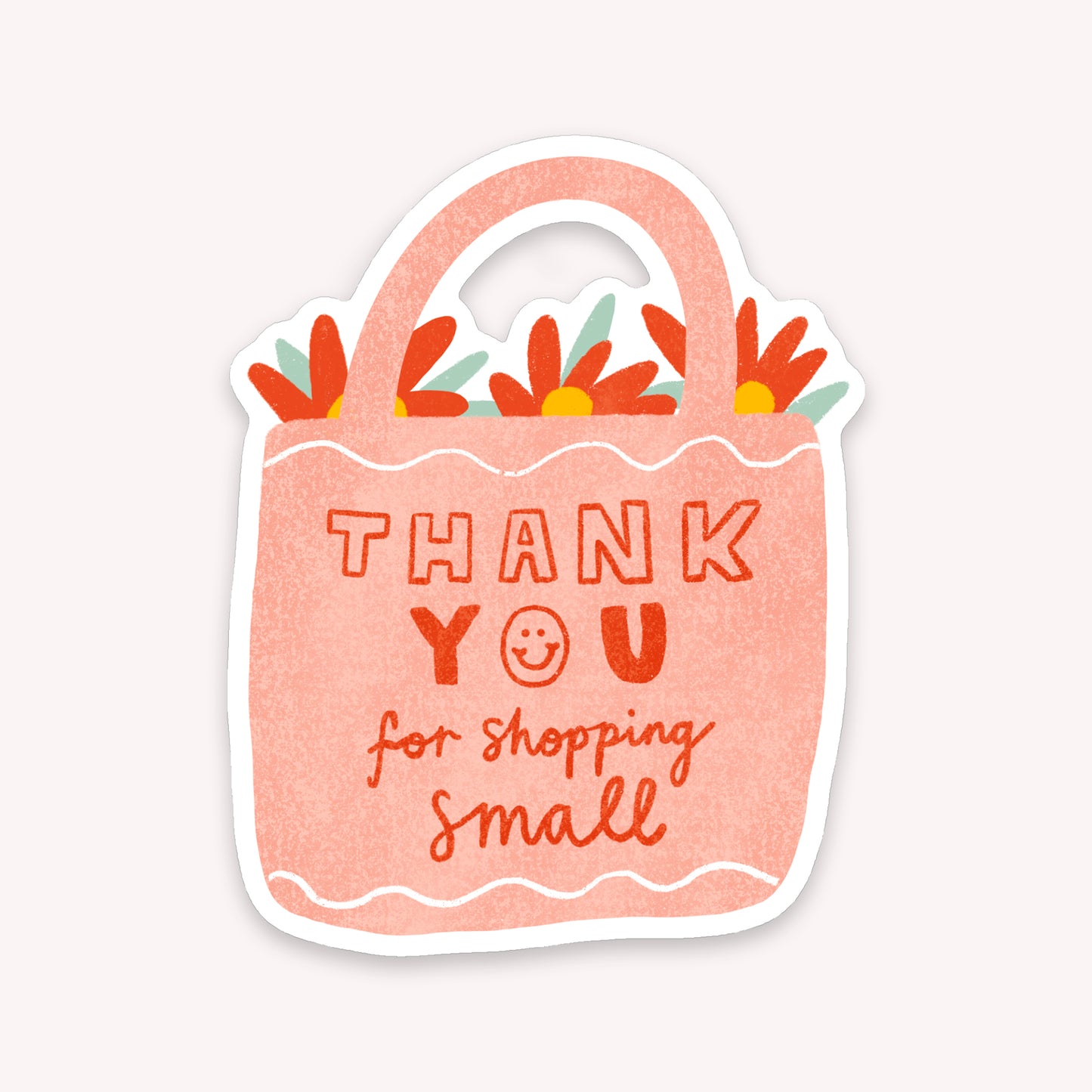 Thank You for Shopping Small Sticker