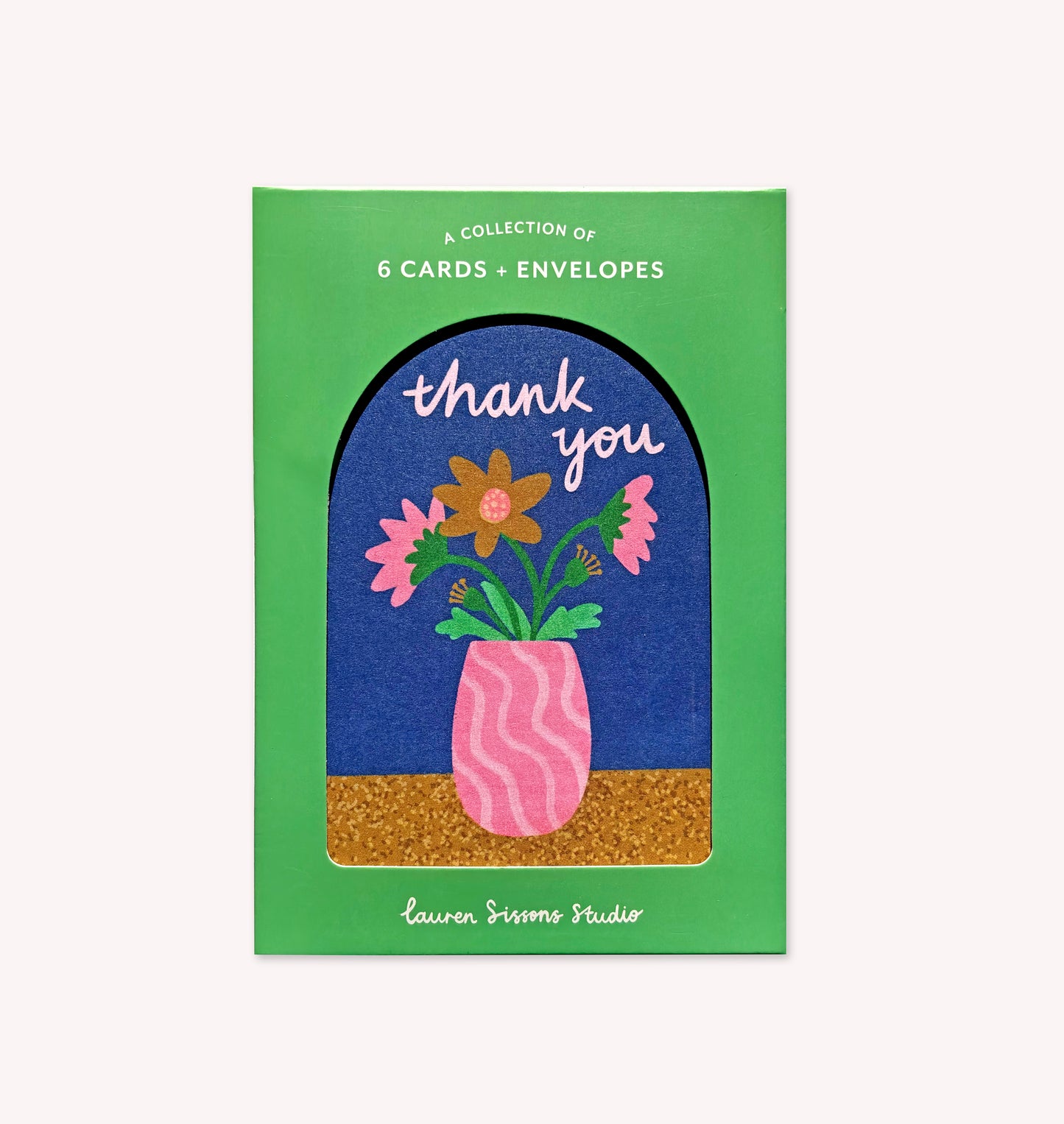 Thank You Greeting Card Boxed Set - 6 Cards Envelopes