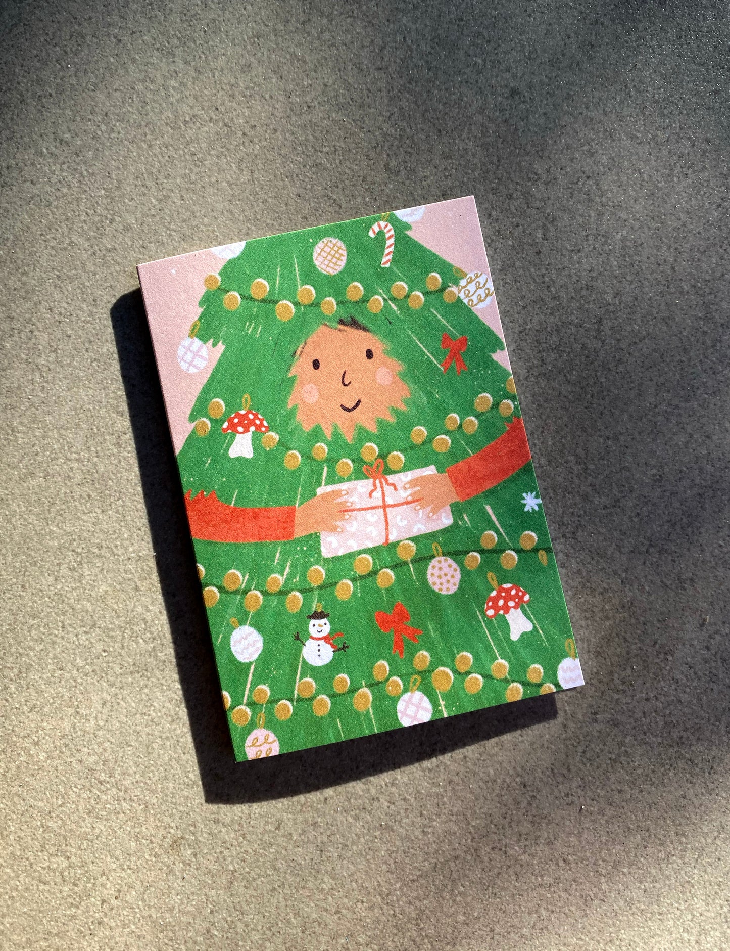 Christmas Tree Helper Mini Card
