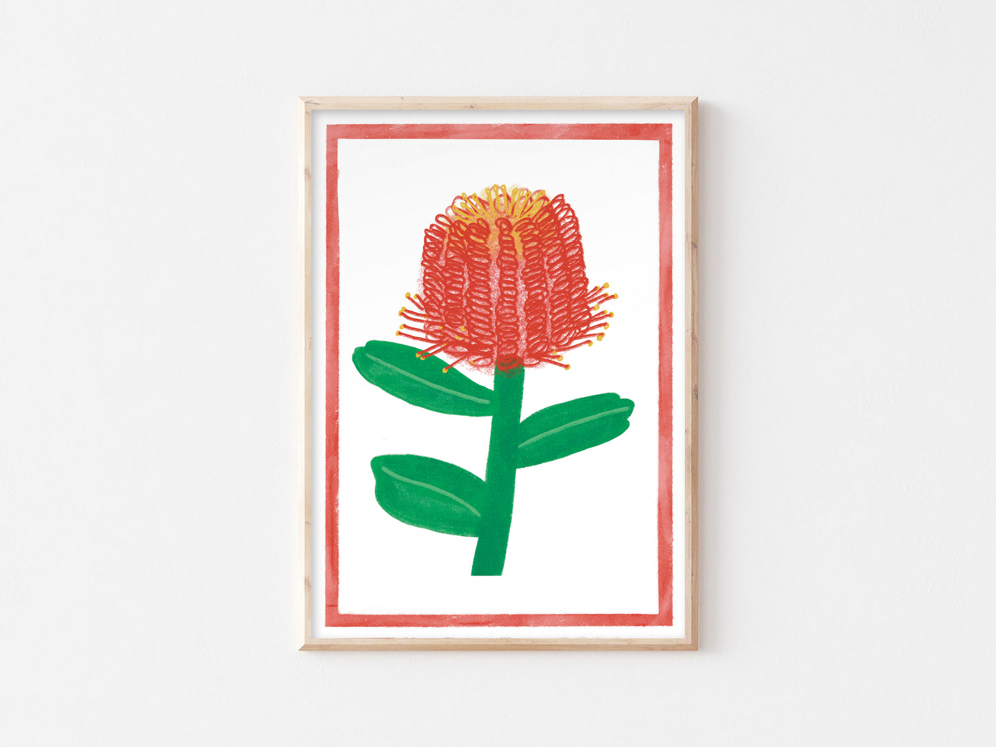 Australian Wildflower Print - Banksia