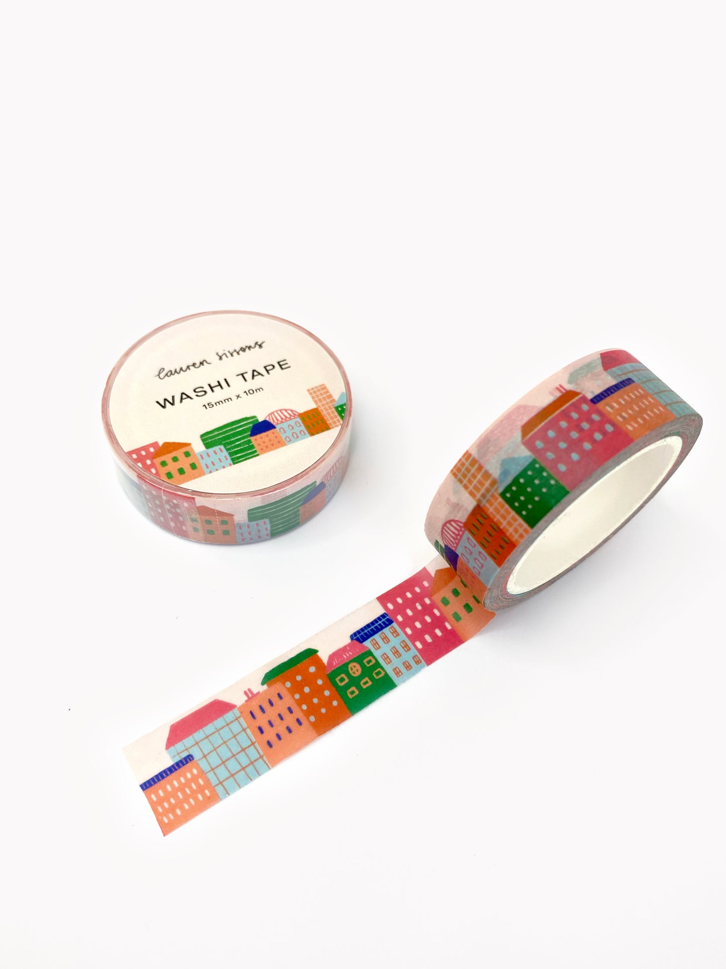 City Skyline Pattern Washi Tape