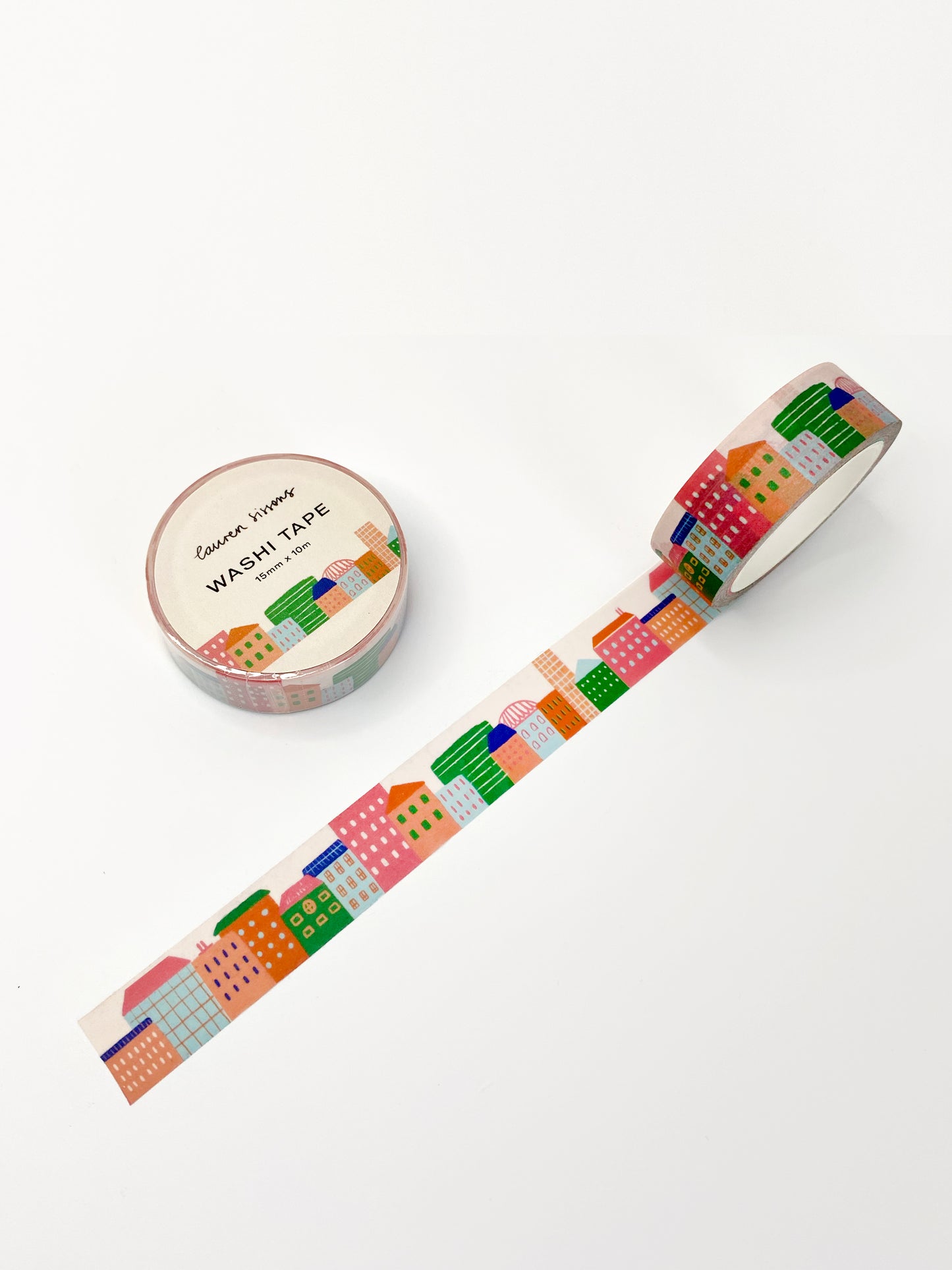 City Skyline Pattern Washi Tape