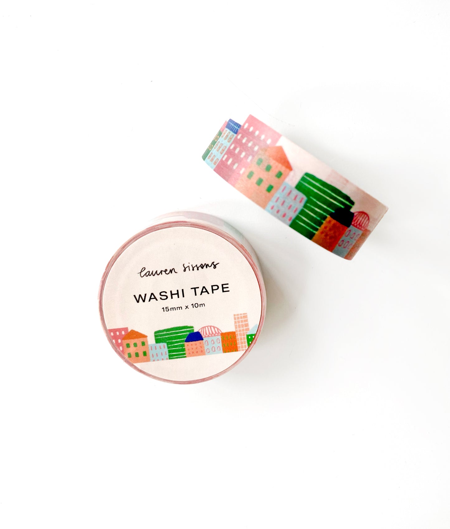 City Skyline Pattern Washi Tape