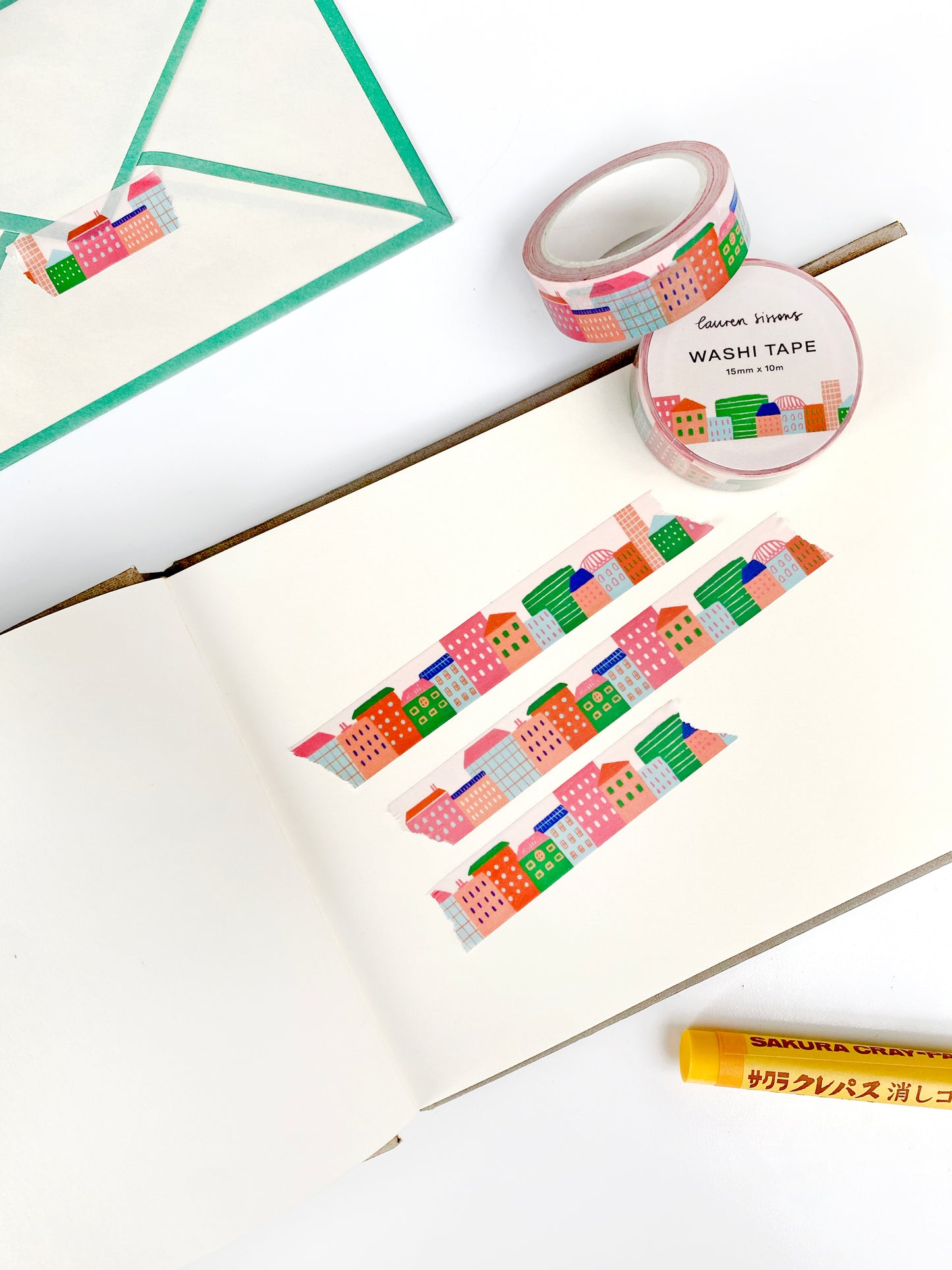 City Skyline Pattern Washi Tape