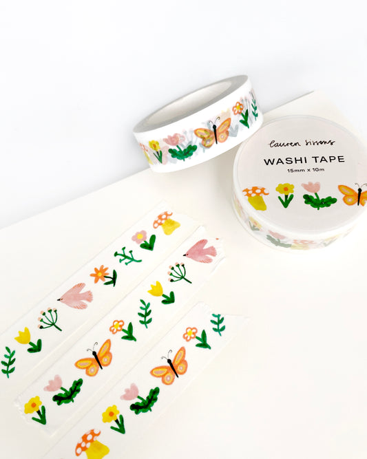 Floral Spring Pattern Washi Tape