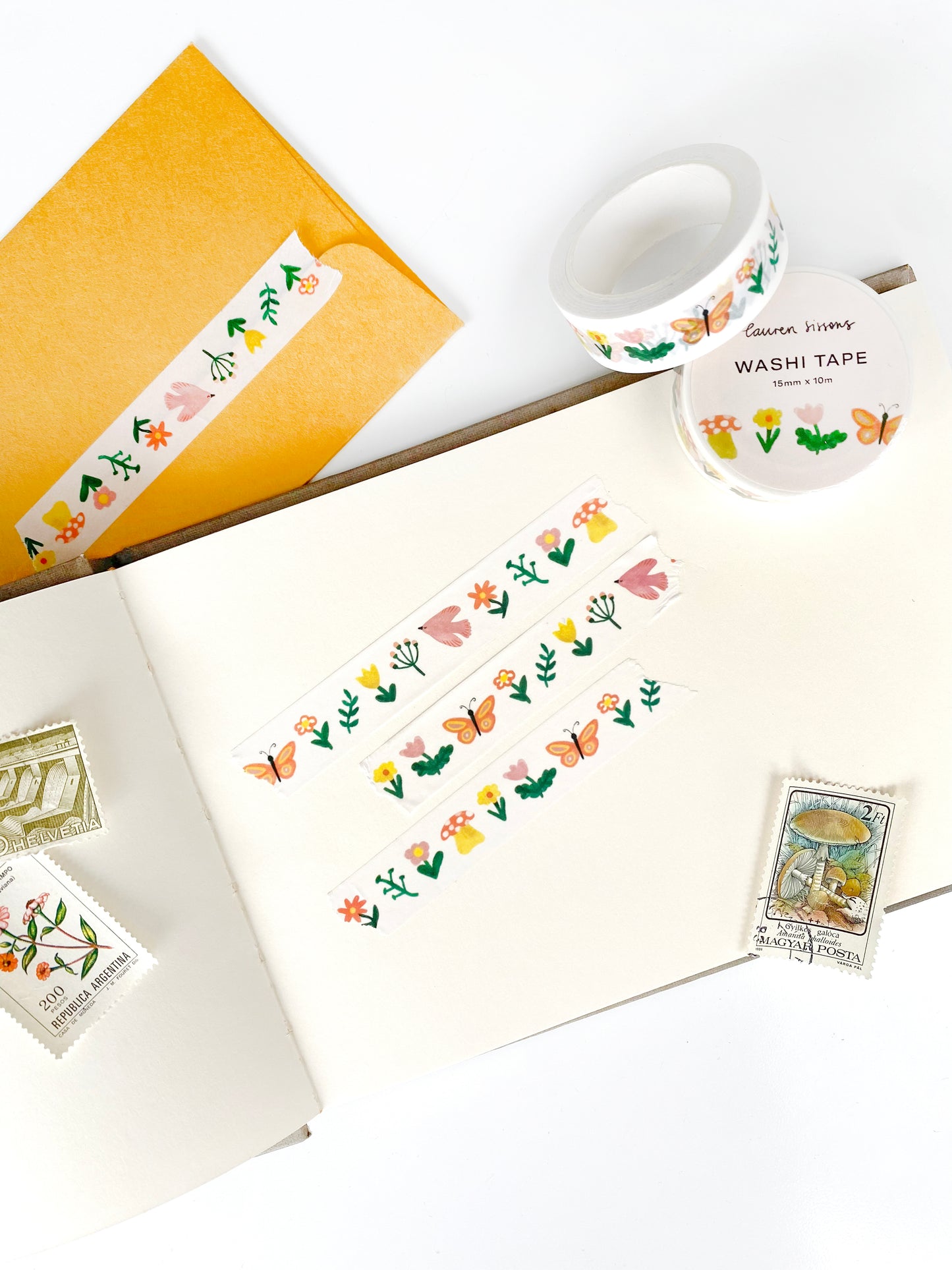 Floral Spring Pattern Washi Tape