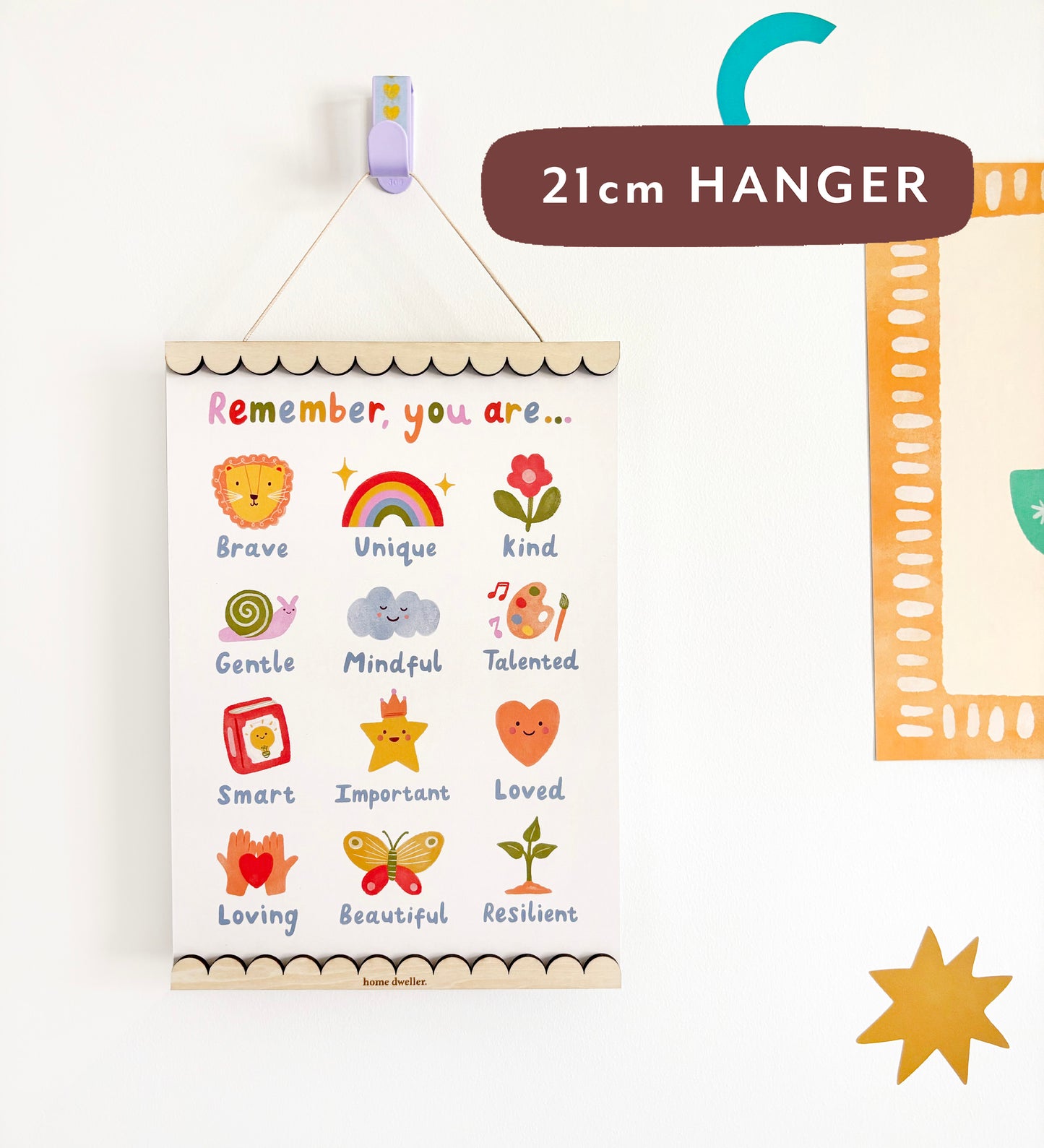 Magnetic Print Hanger - Scallop