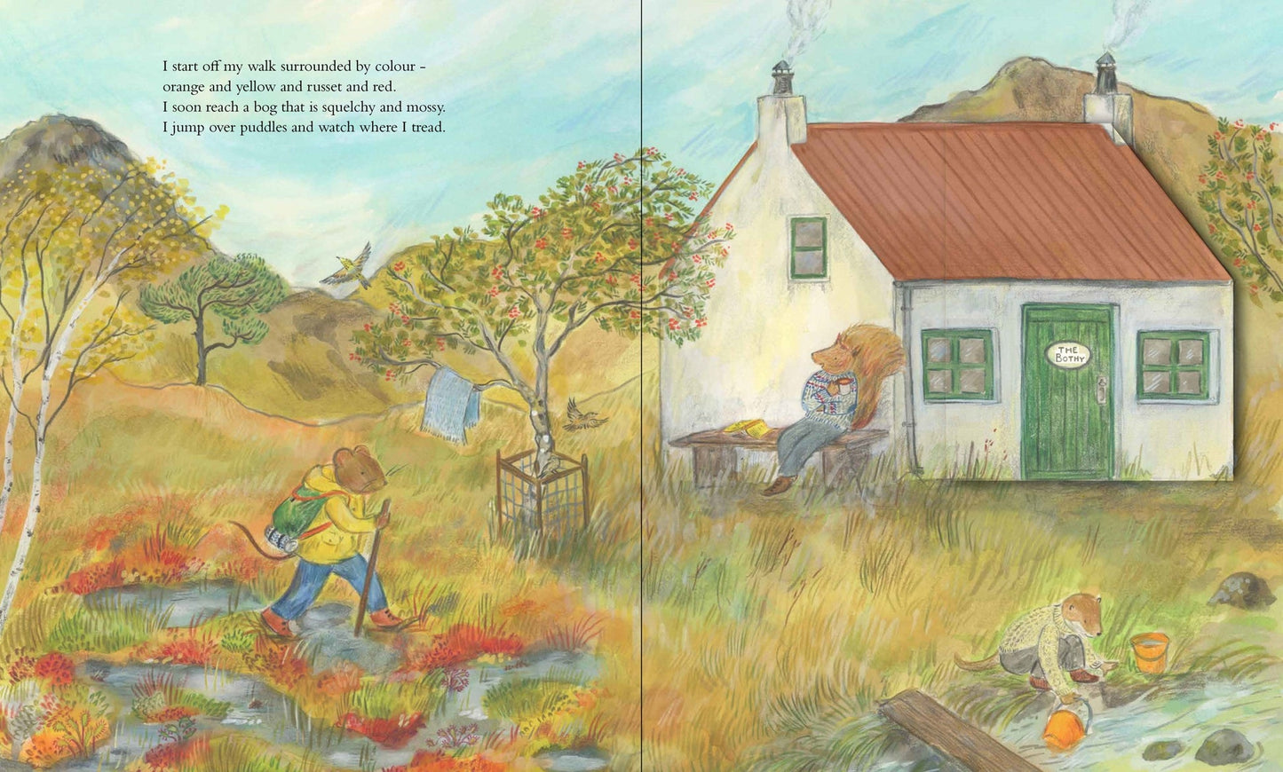 Mouse Goes to the Mountains: A Hike Through Nature - HARDBACK